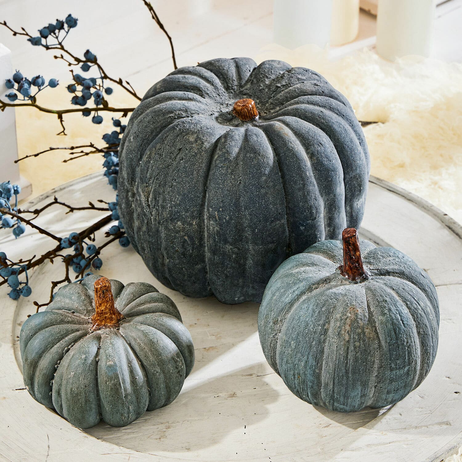 Lot de 3 citrouilles Pumpkin