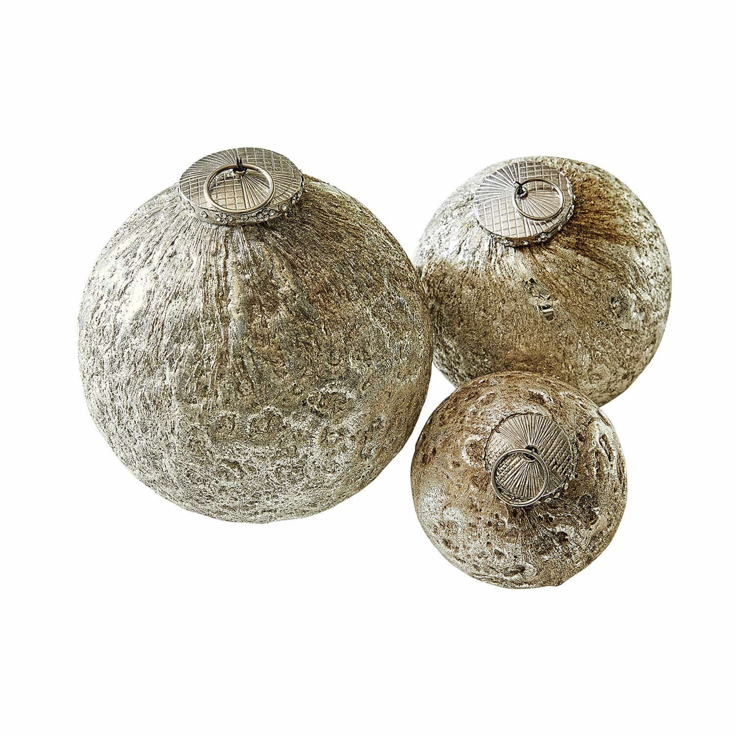 Lot de 3 boules de Noël Fautea