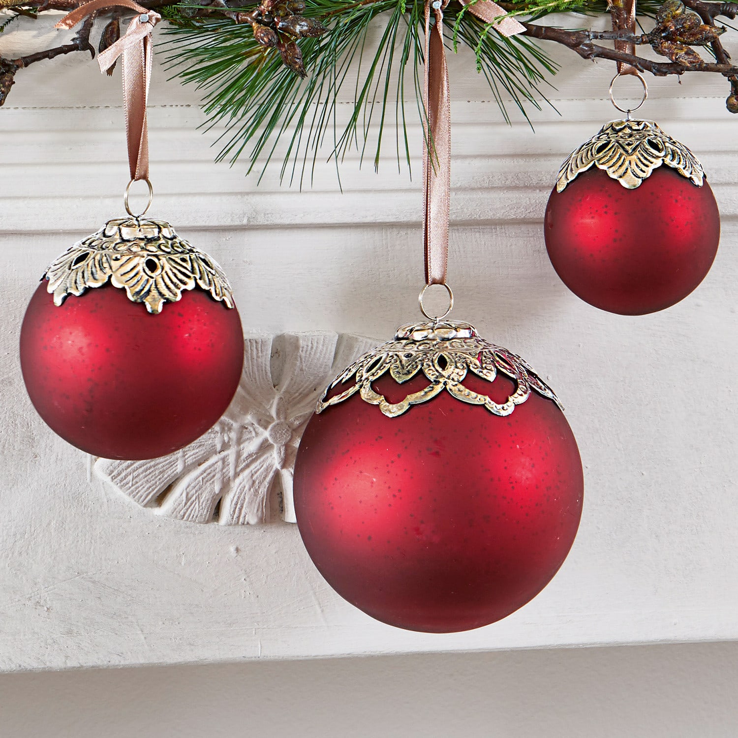 Lot de 6 boules de Noël Valyn