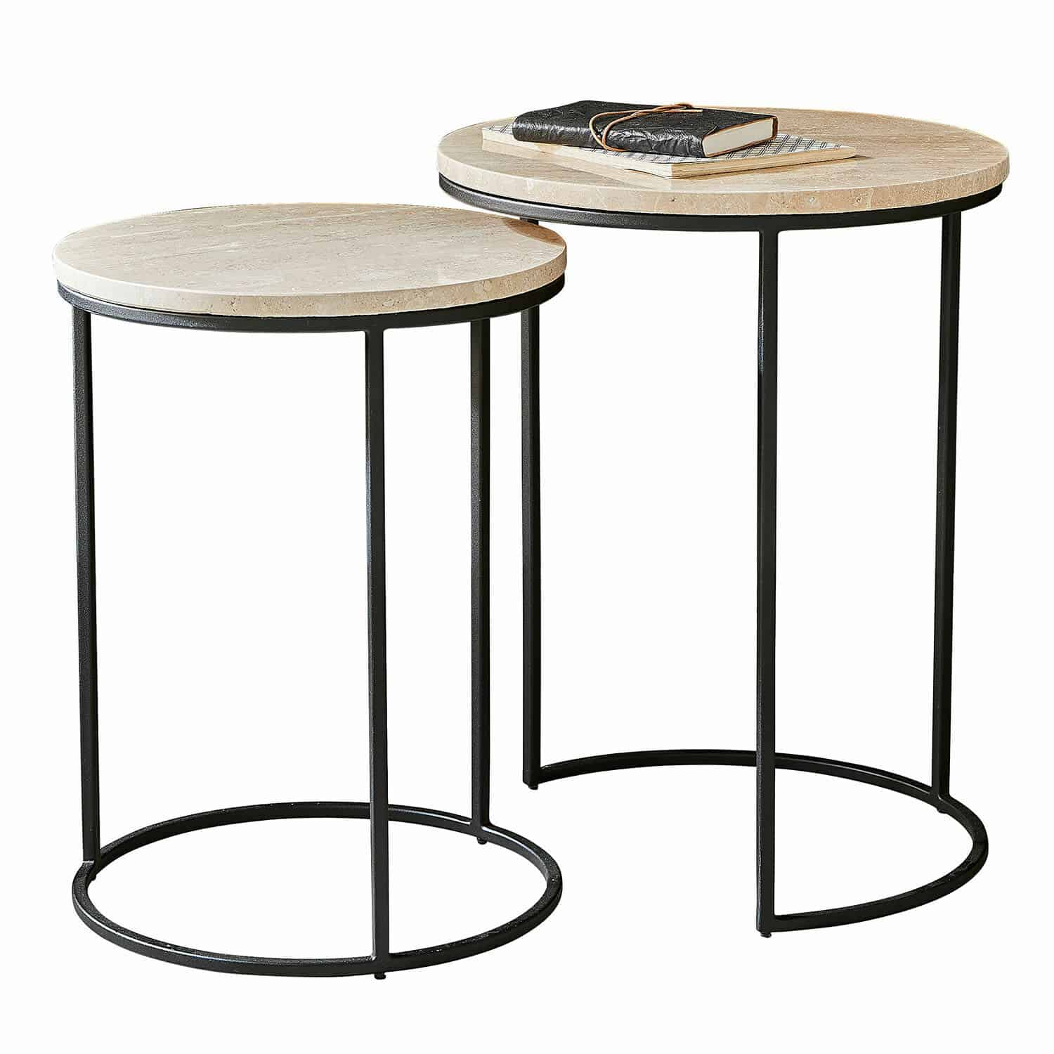 Lot de 2 tables d’appoint Émorieux