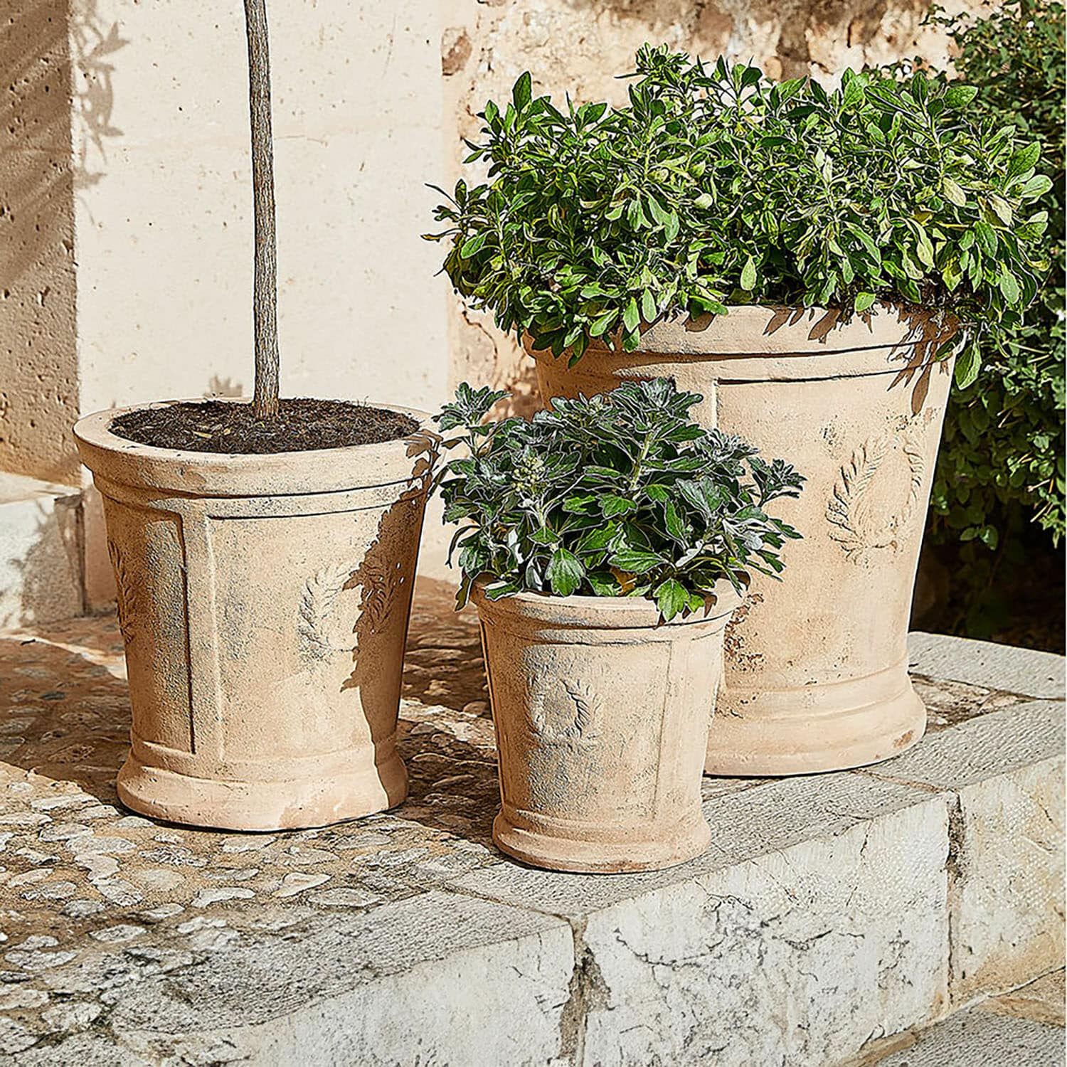 Lot de 3 cache-pots Nesrin