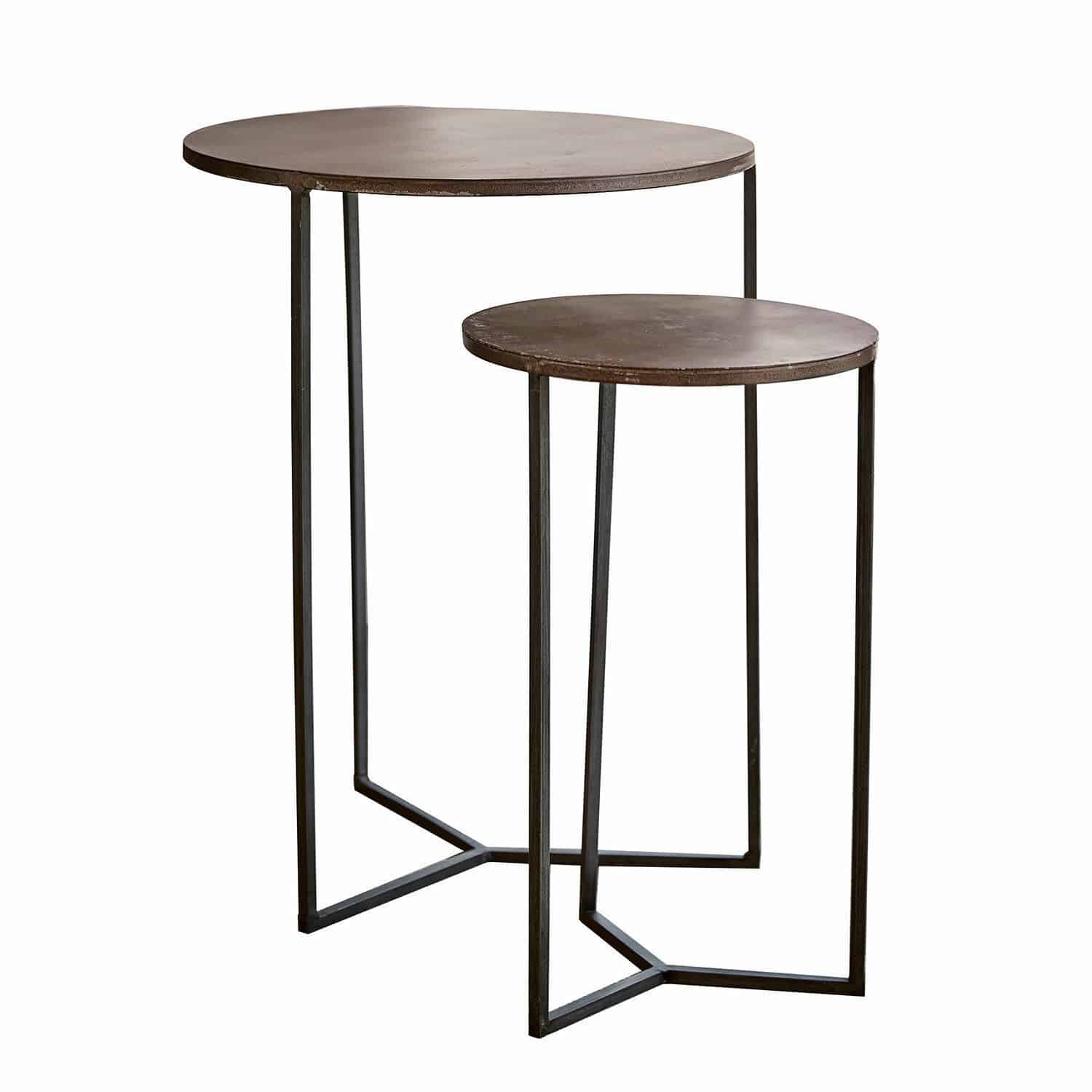 Lot de 2 tables d'appoint Marconne