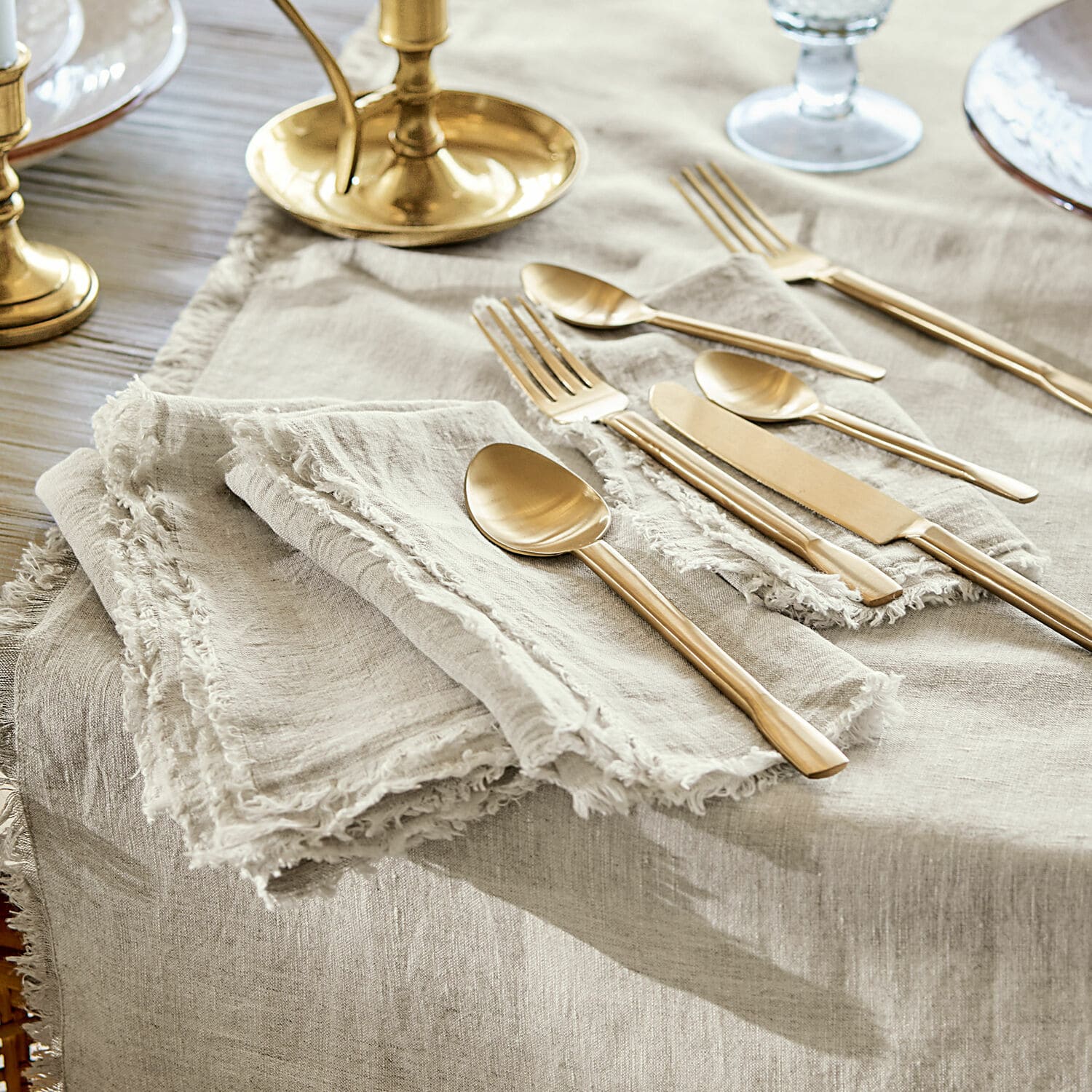 Lot de 4 serviettes de table Largo