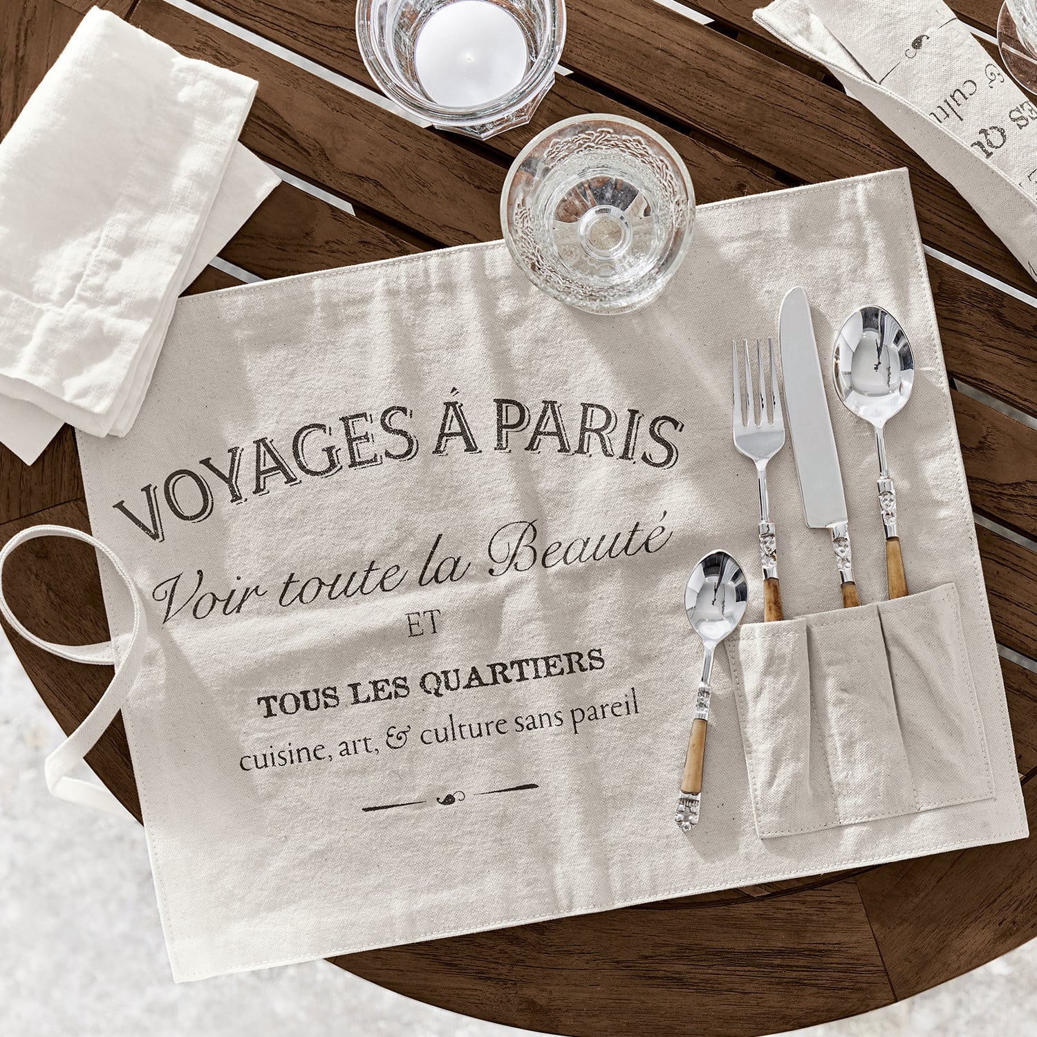 Lot de 2 sets de table Voyage