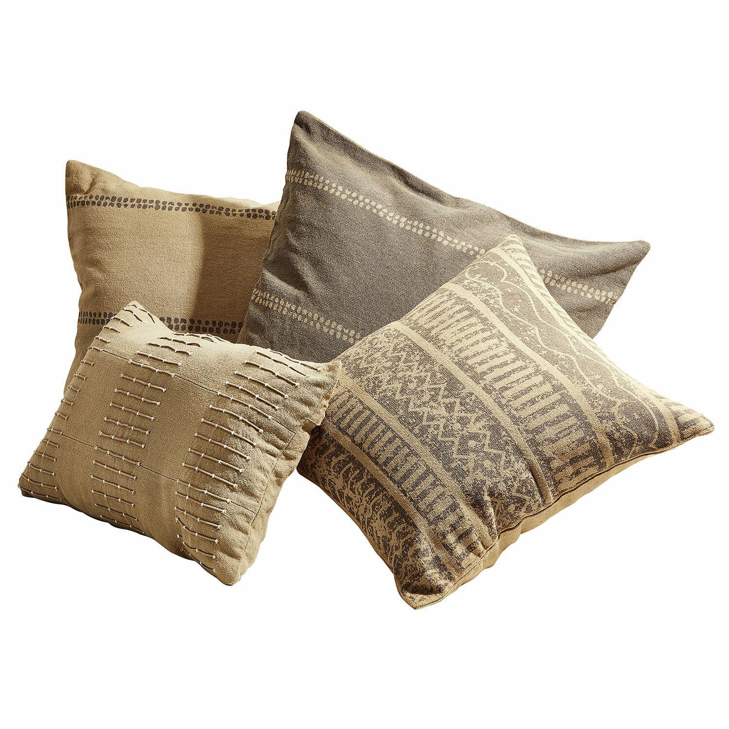 Lot de 4 housses de coussins Patti