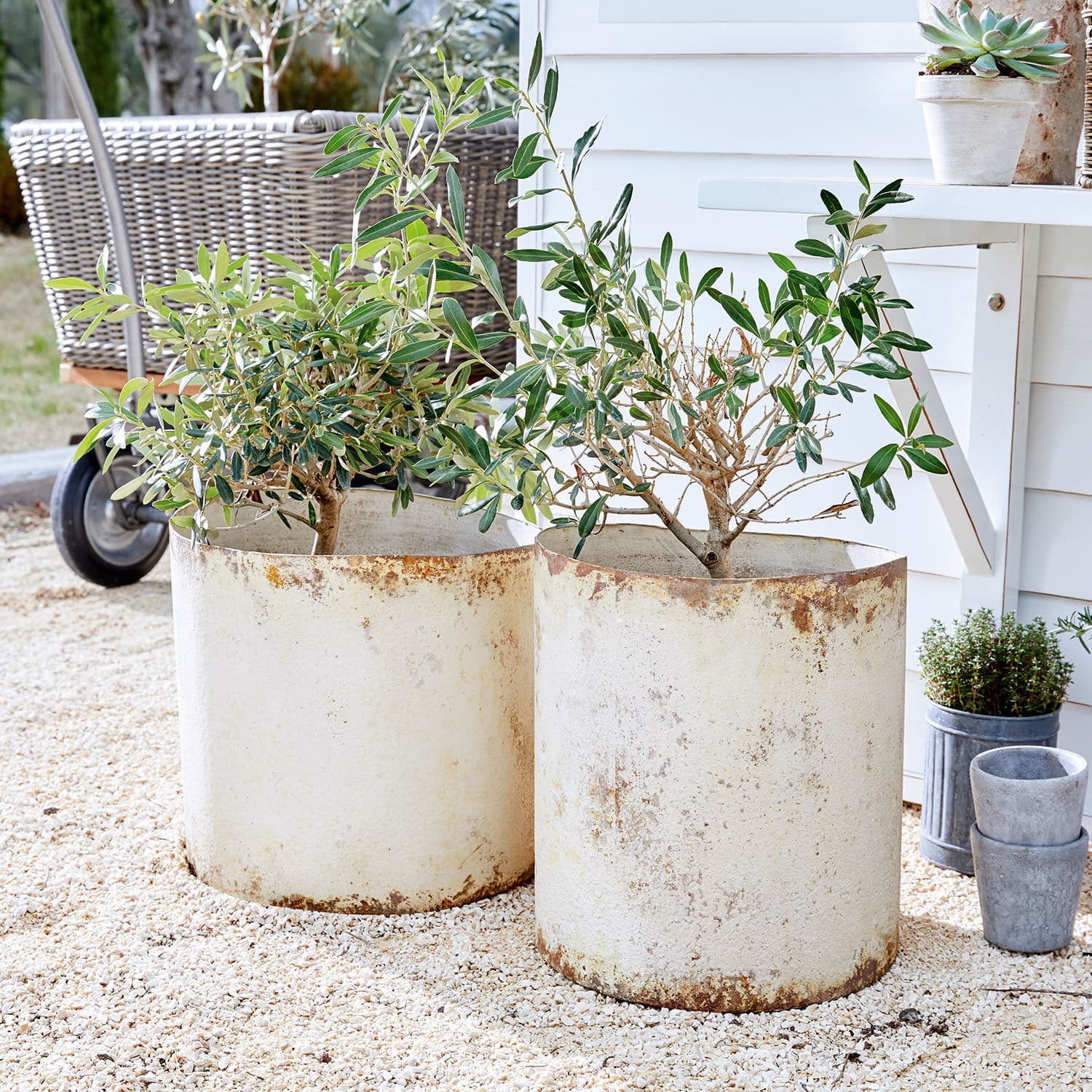 Lot de 2 cache-pots Sconne