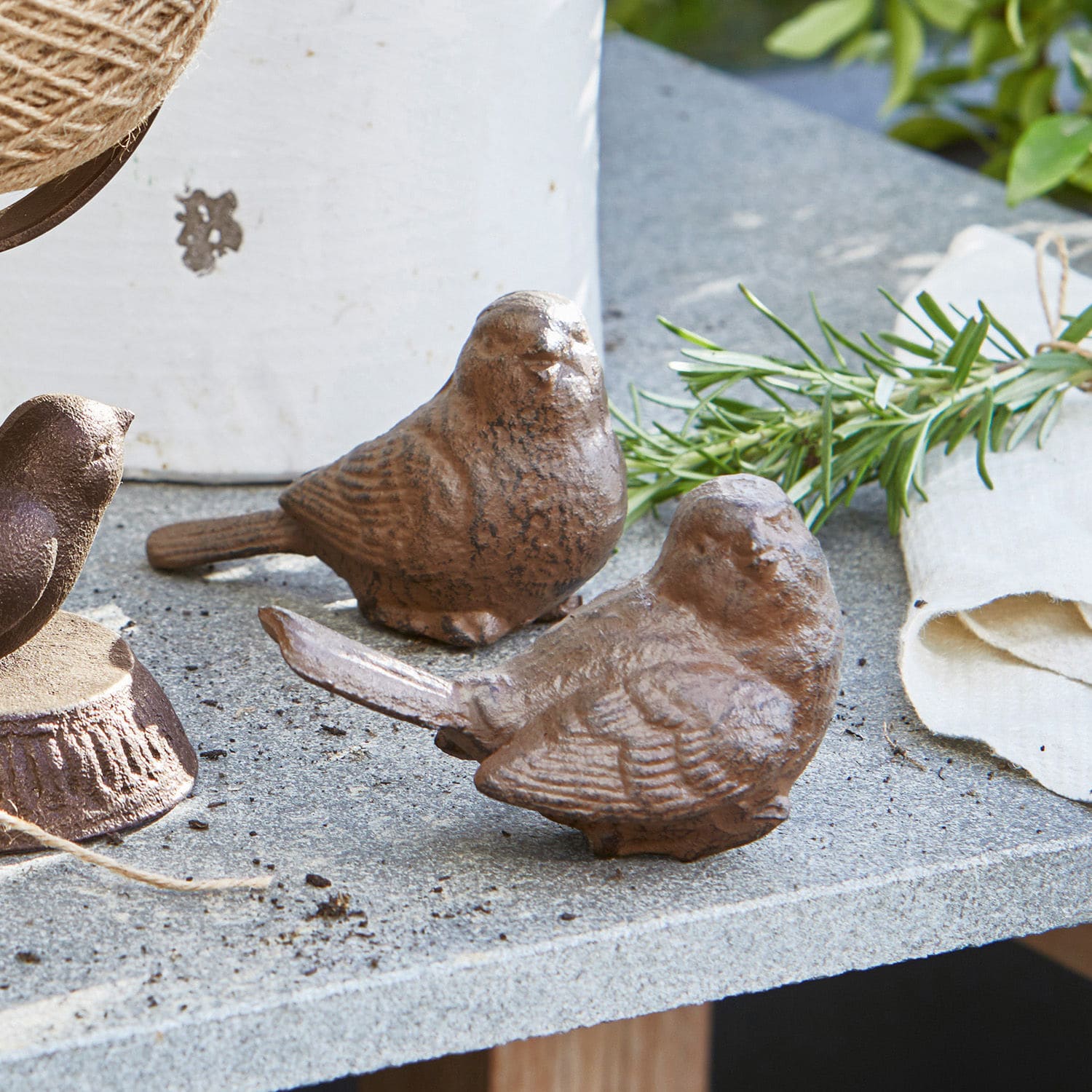 Lot de 2 oiseaux décoratifs Birdy