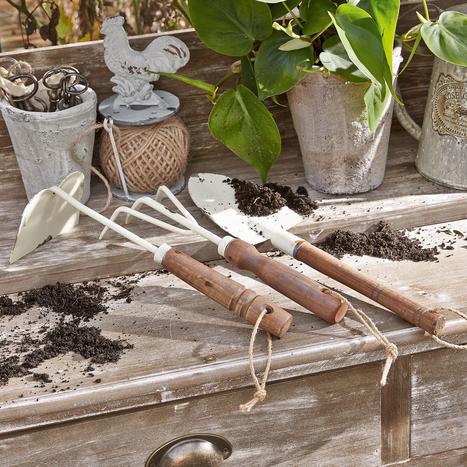 Lot de 3 outils de jardin Barro