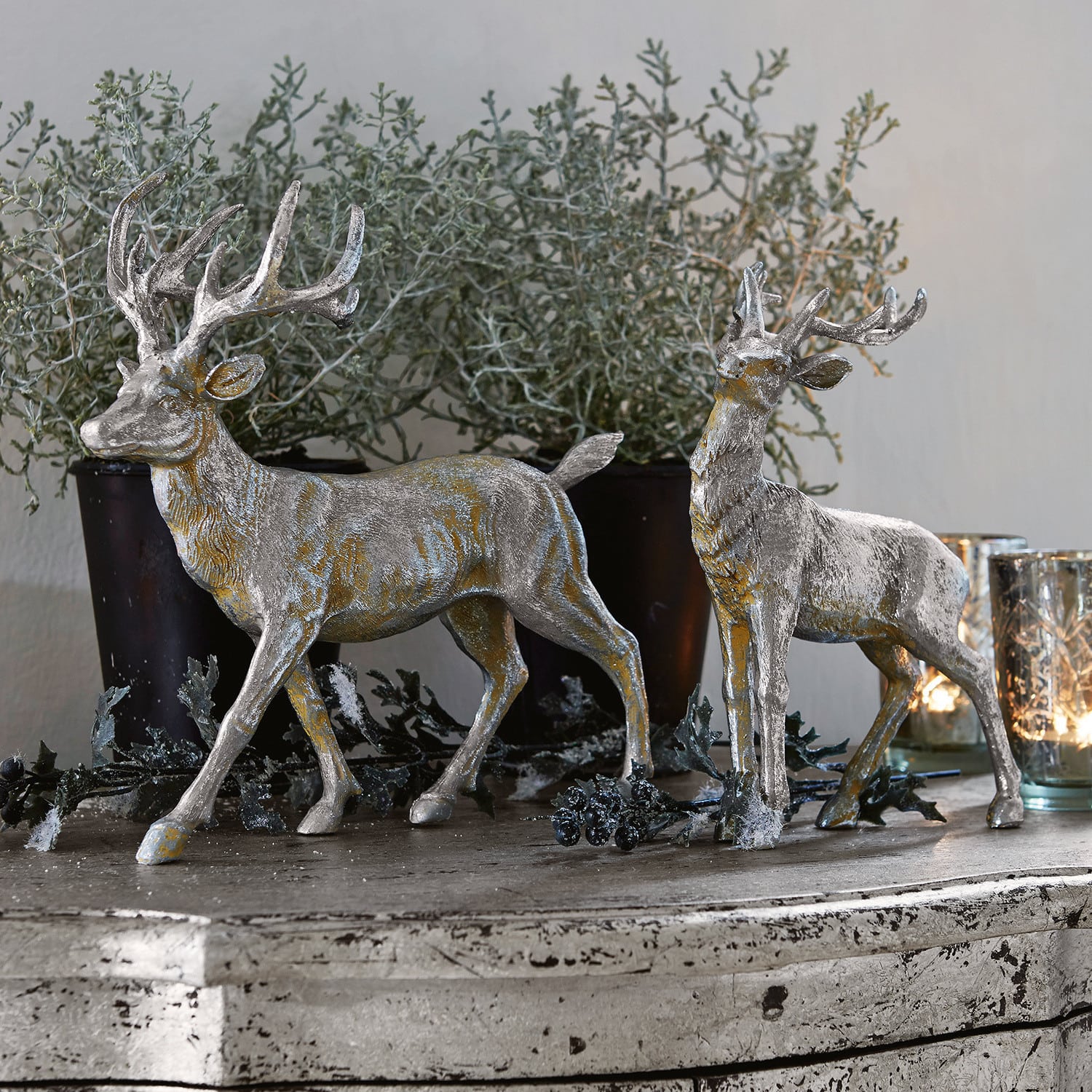 Lot de 2 cerfs Rudy & Son