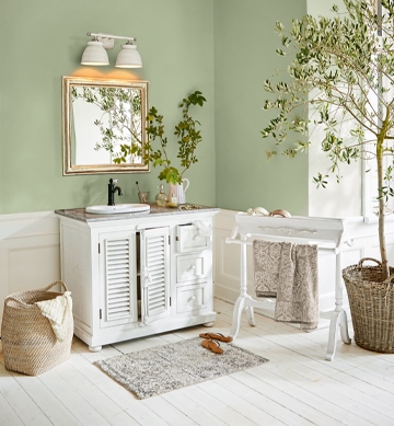 Tendance : blanc et vert