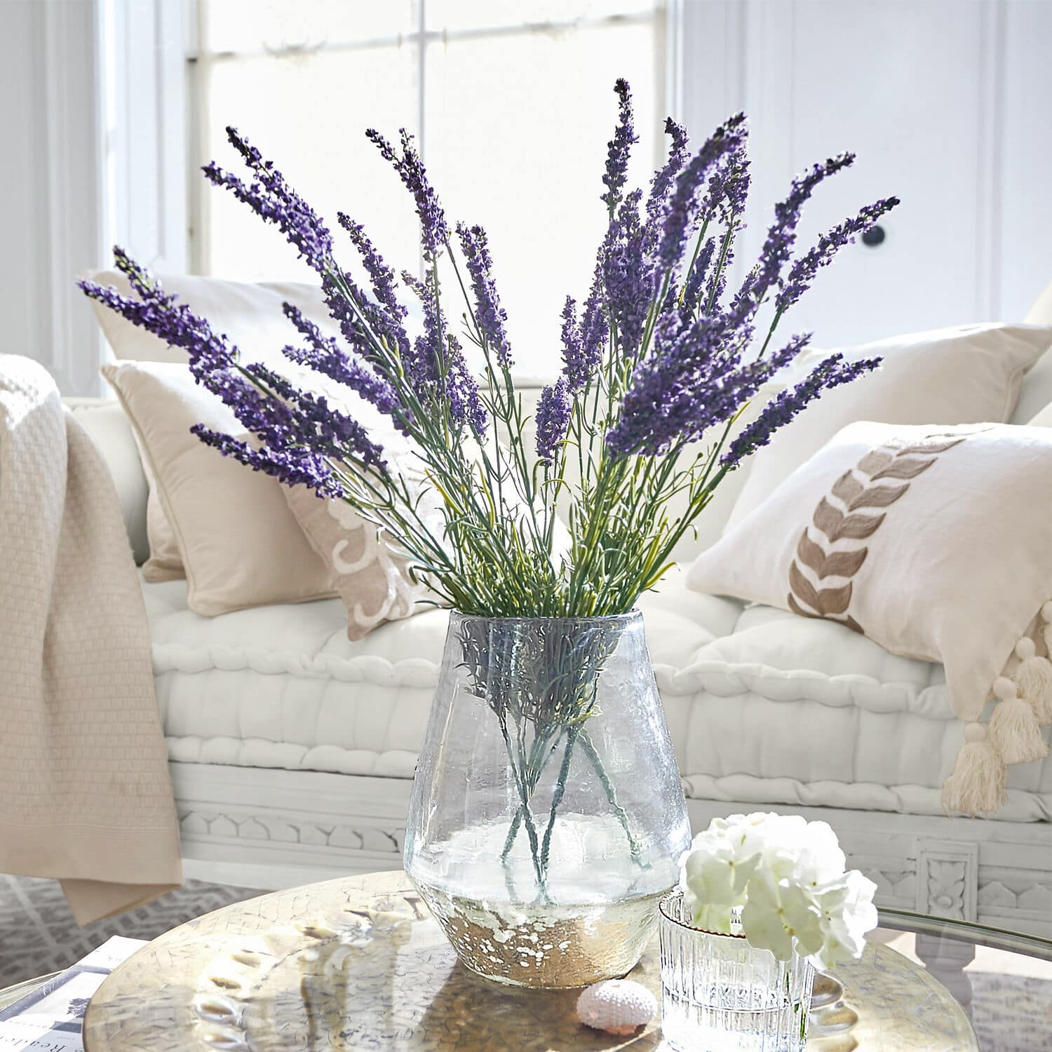 Lot de 6 fleurs décoratives Lavender