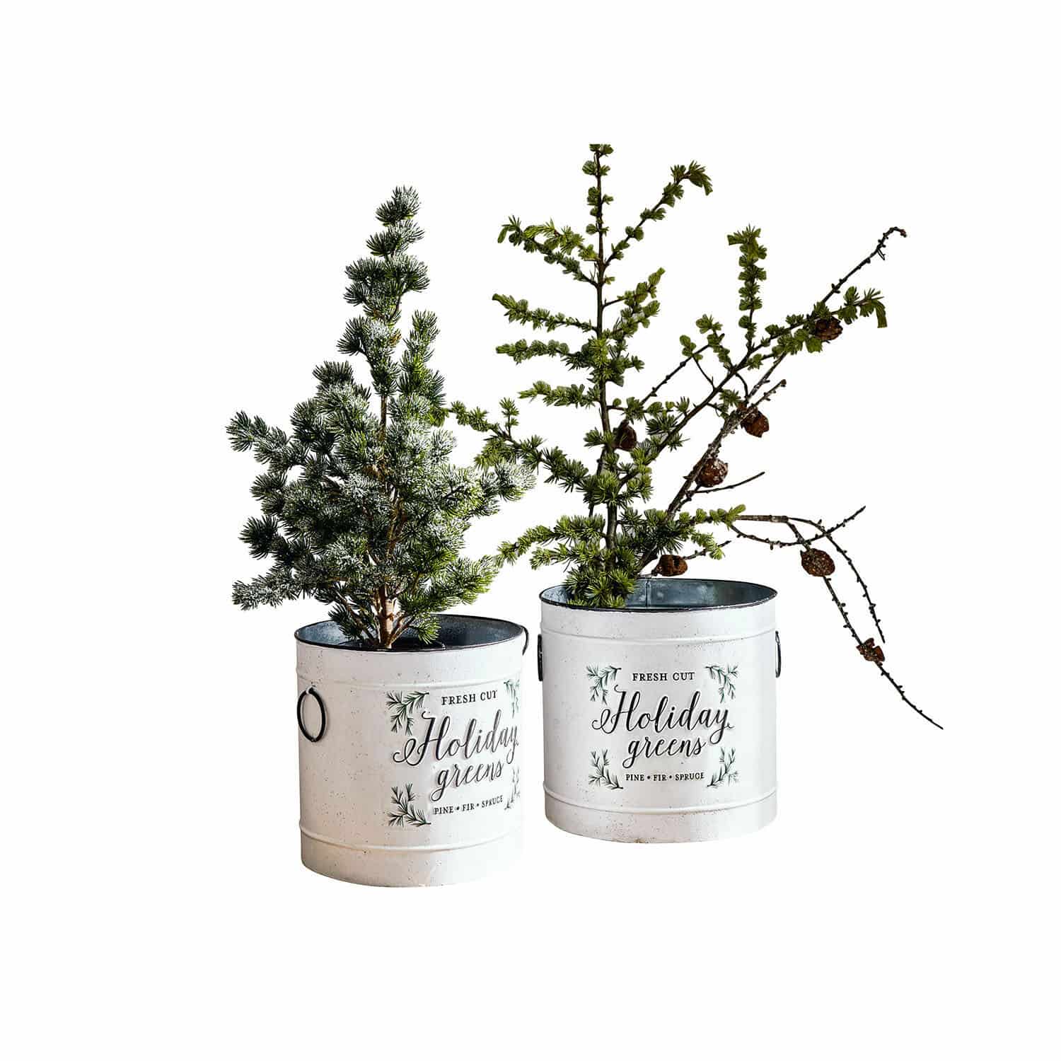 Lot de 2 cache-pots Holiday Greens