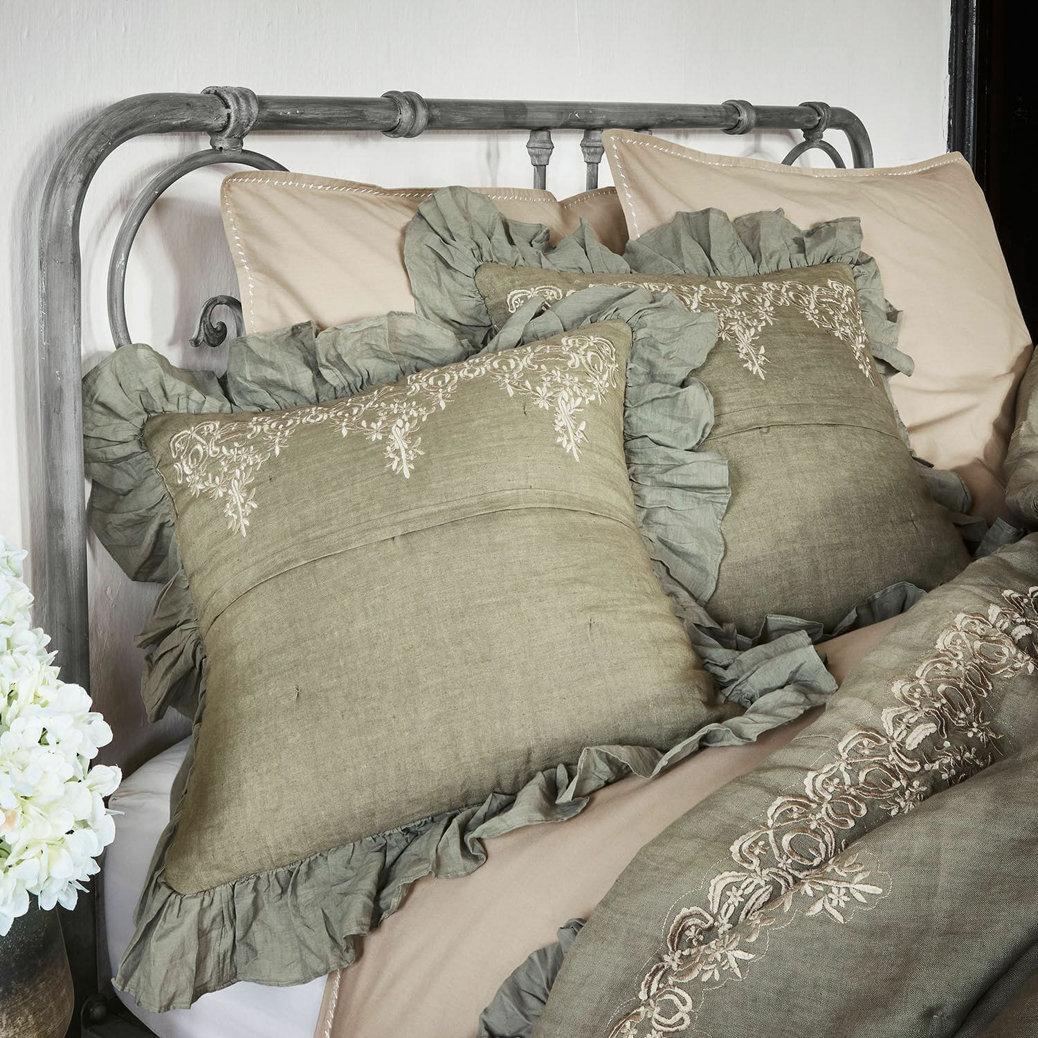 Lot de 2 housses de coussins Therese