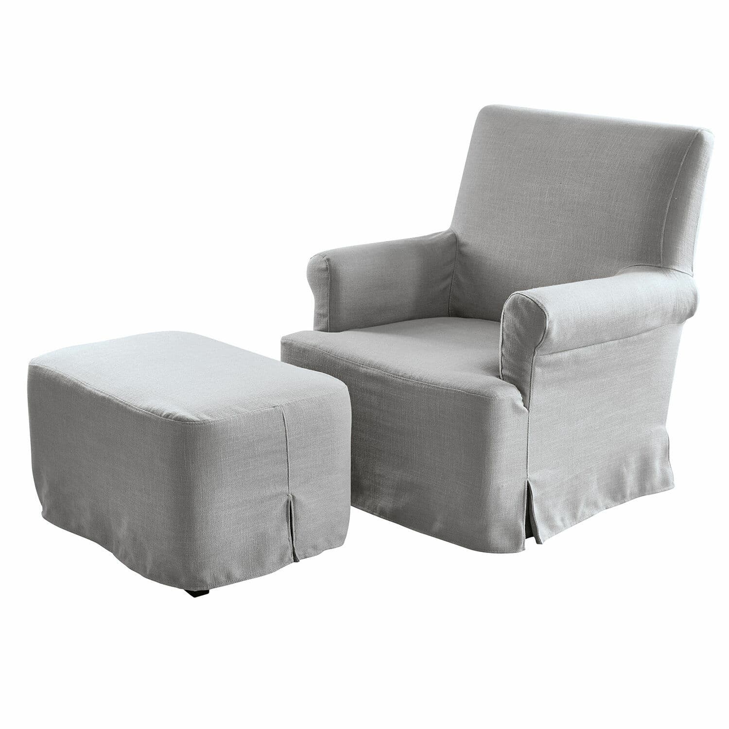 Fauteuil avec pouf Nasour