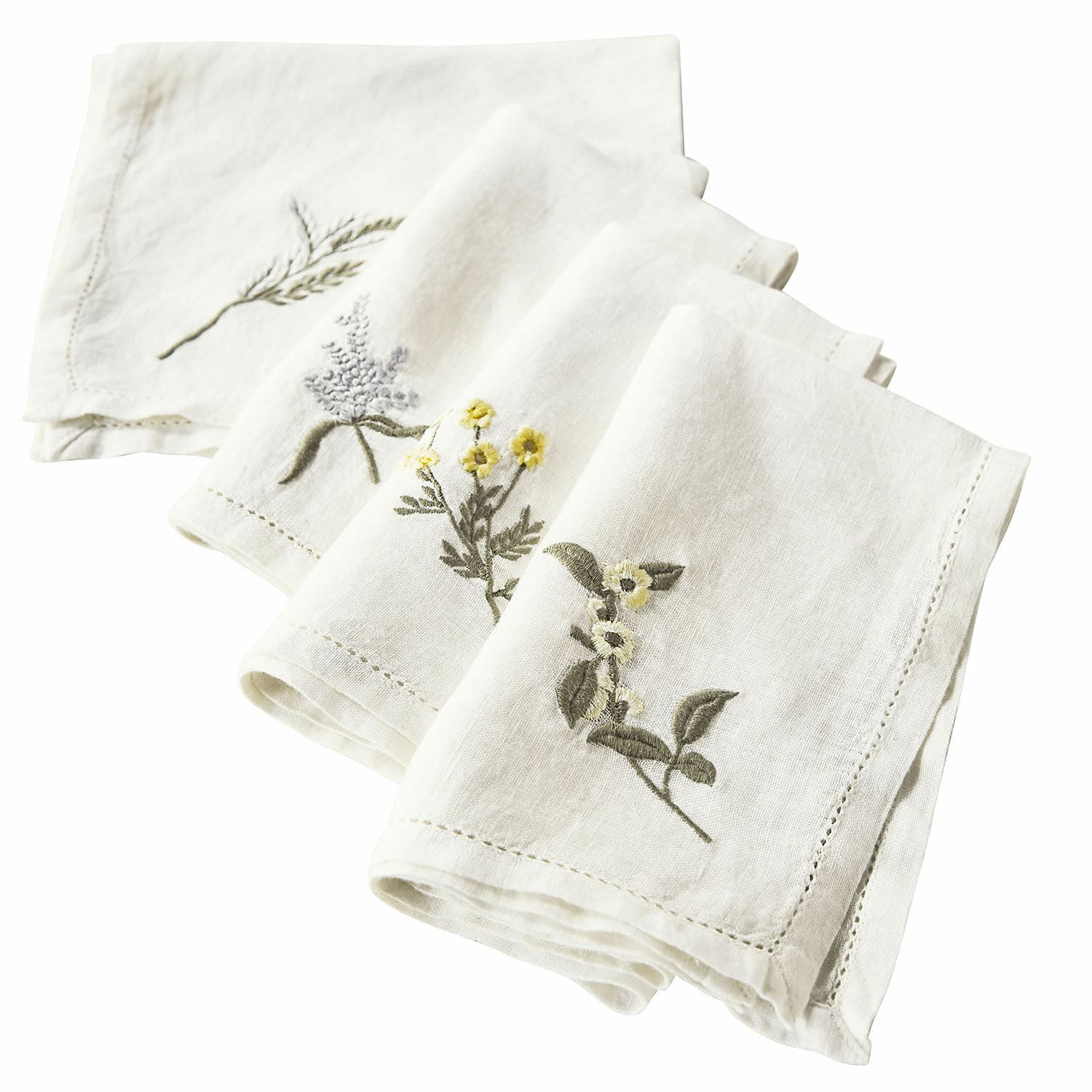 Lot de 4 serviettes Lentilly