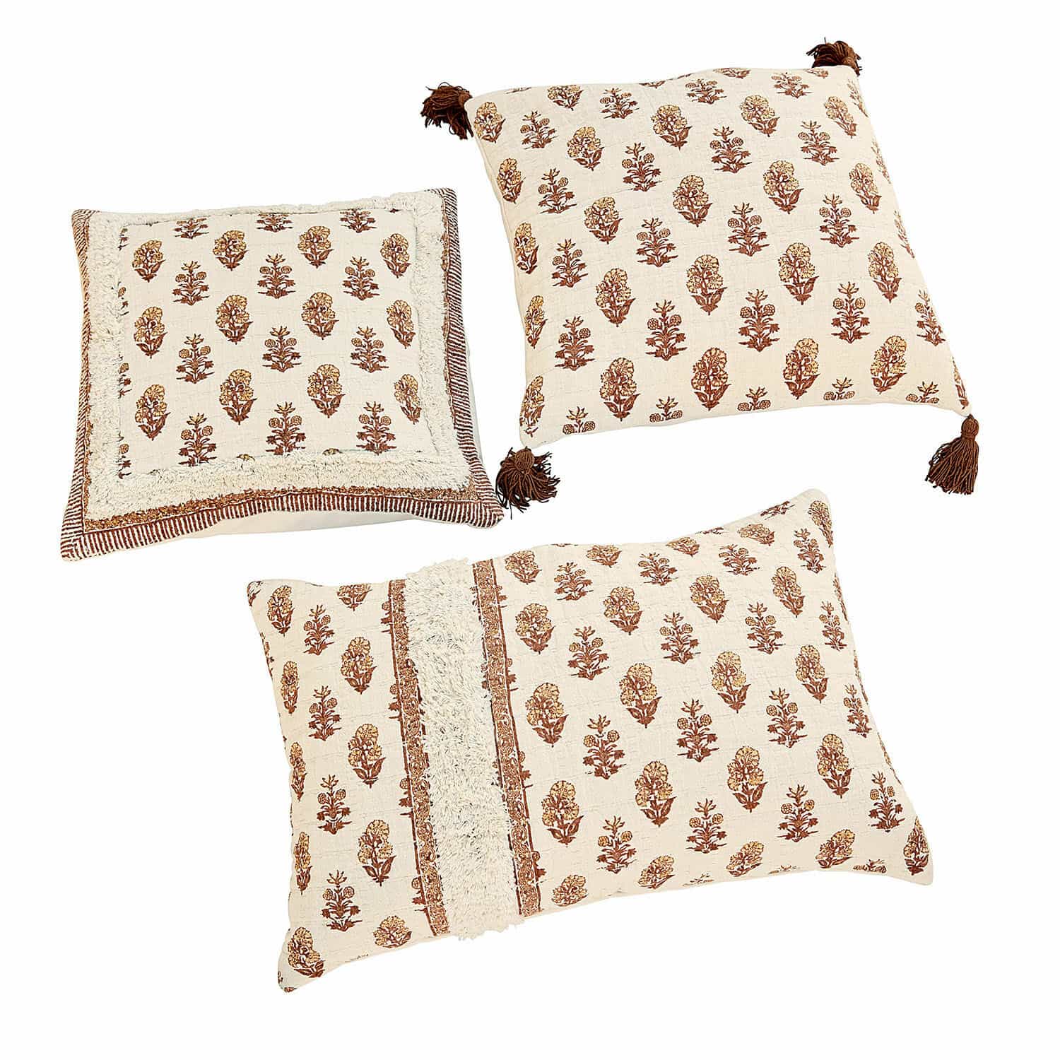 Lot de 3 housses de coussins Arsalan