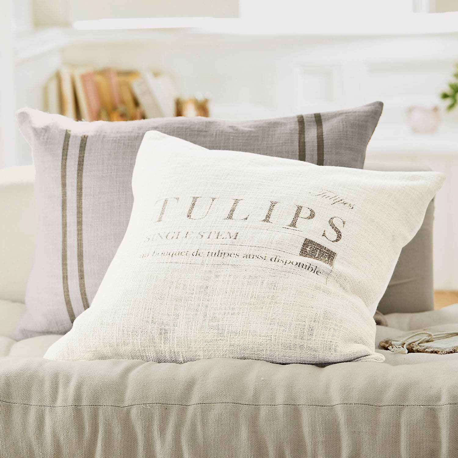 Lot de 2 housses de coussins Tulip