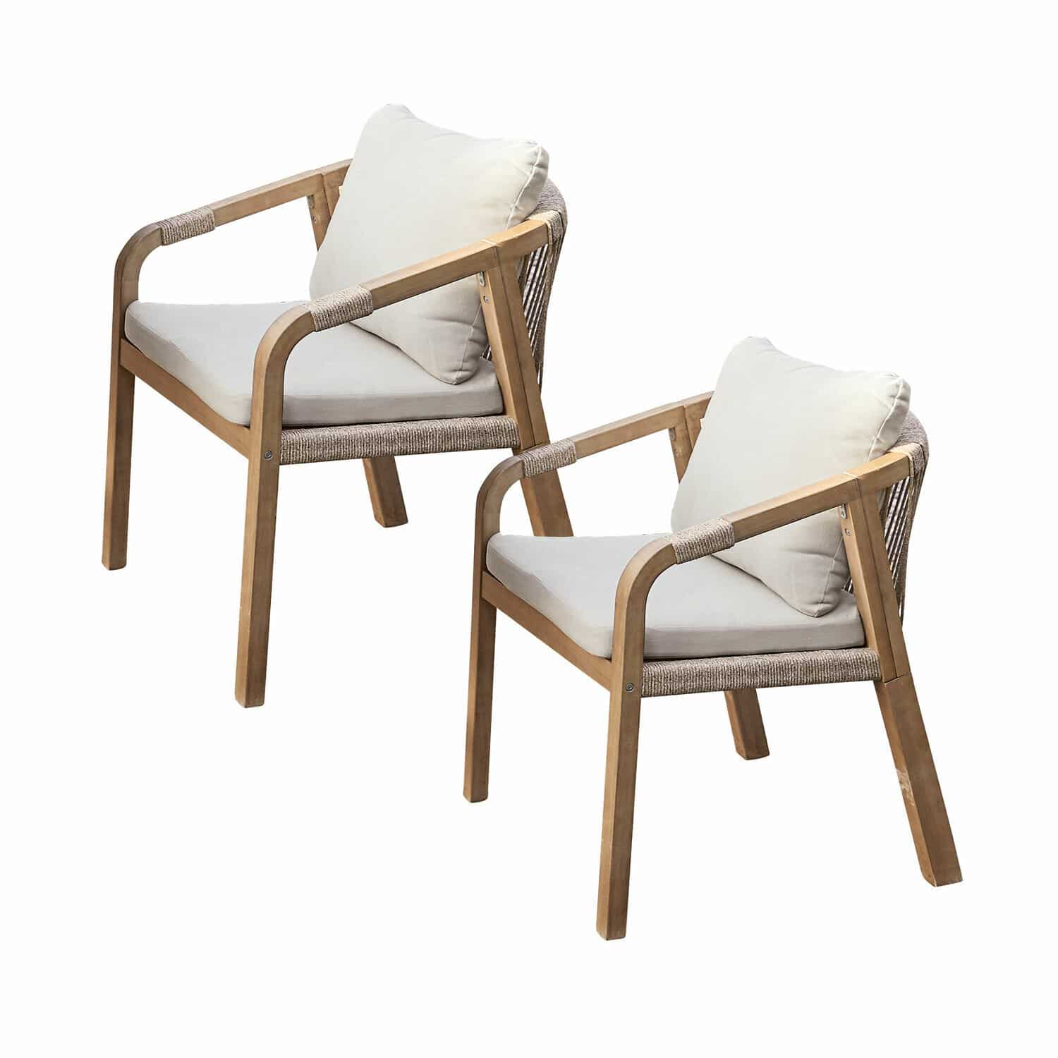 Lot de 2 chaises 100 % FSC® Kennedy