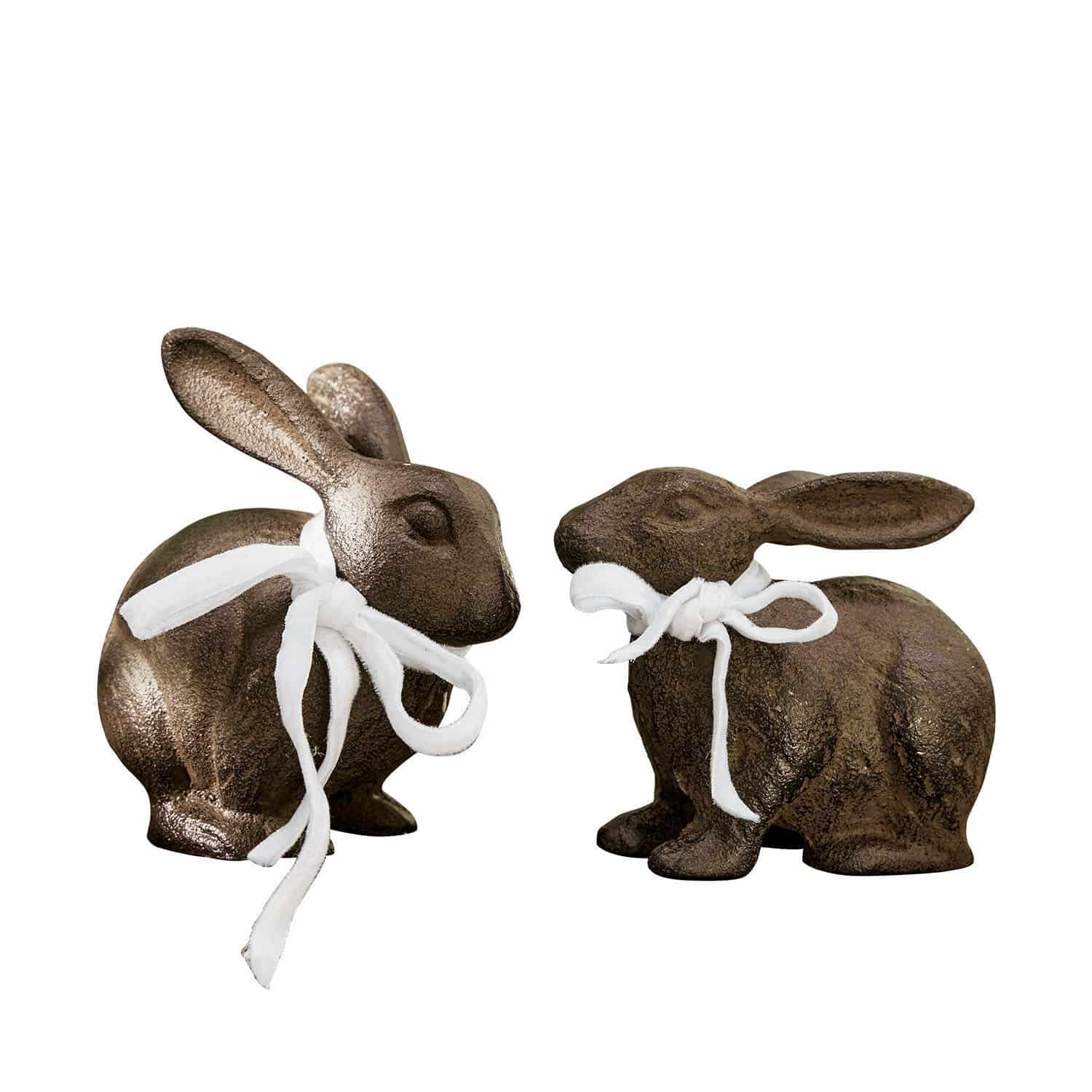 Lot de 2 lapins décoratifs Hennes