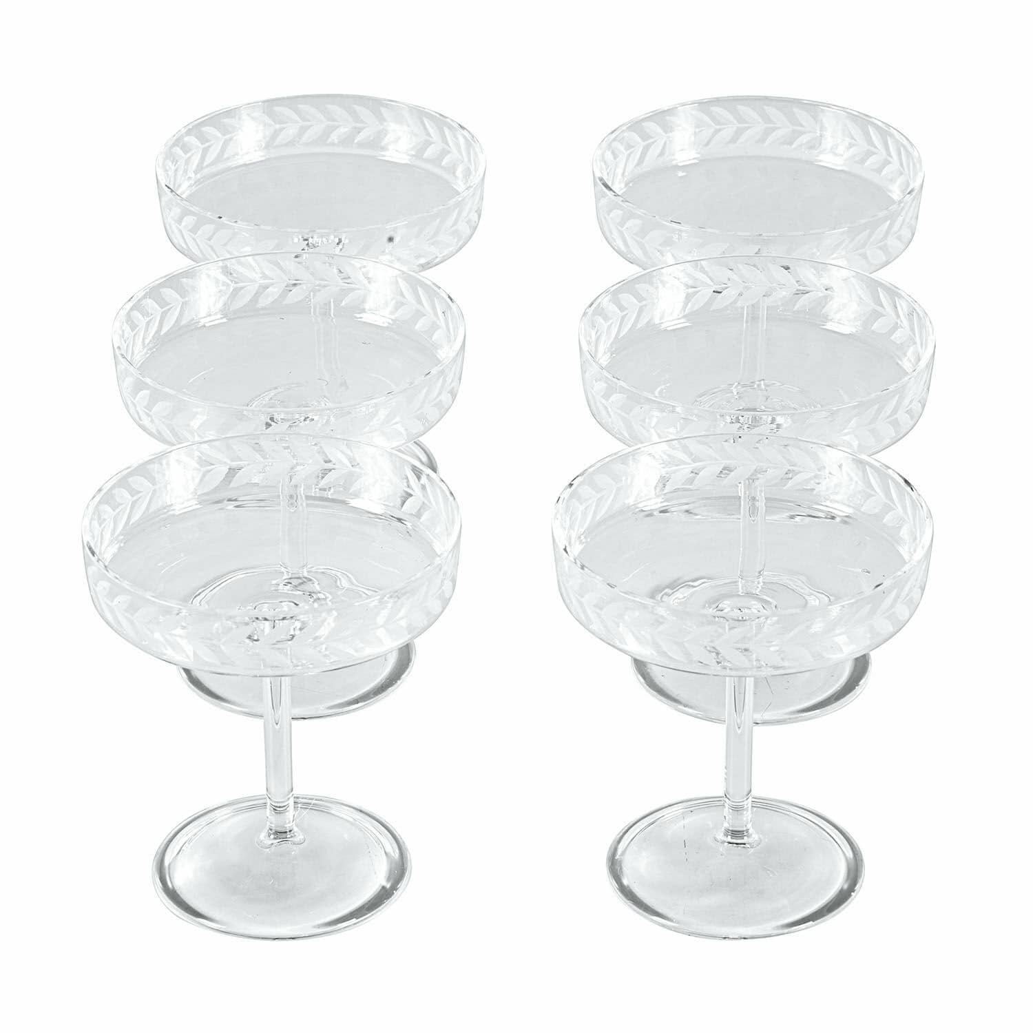 Lot de 6 coupes à champagne Macomb