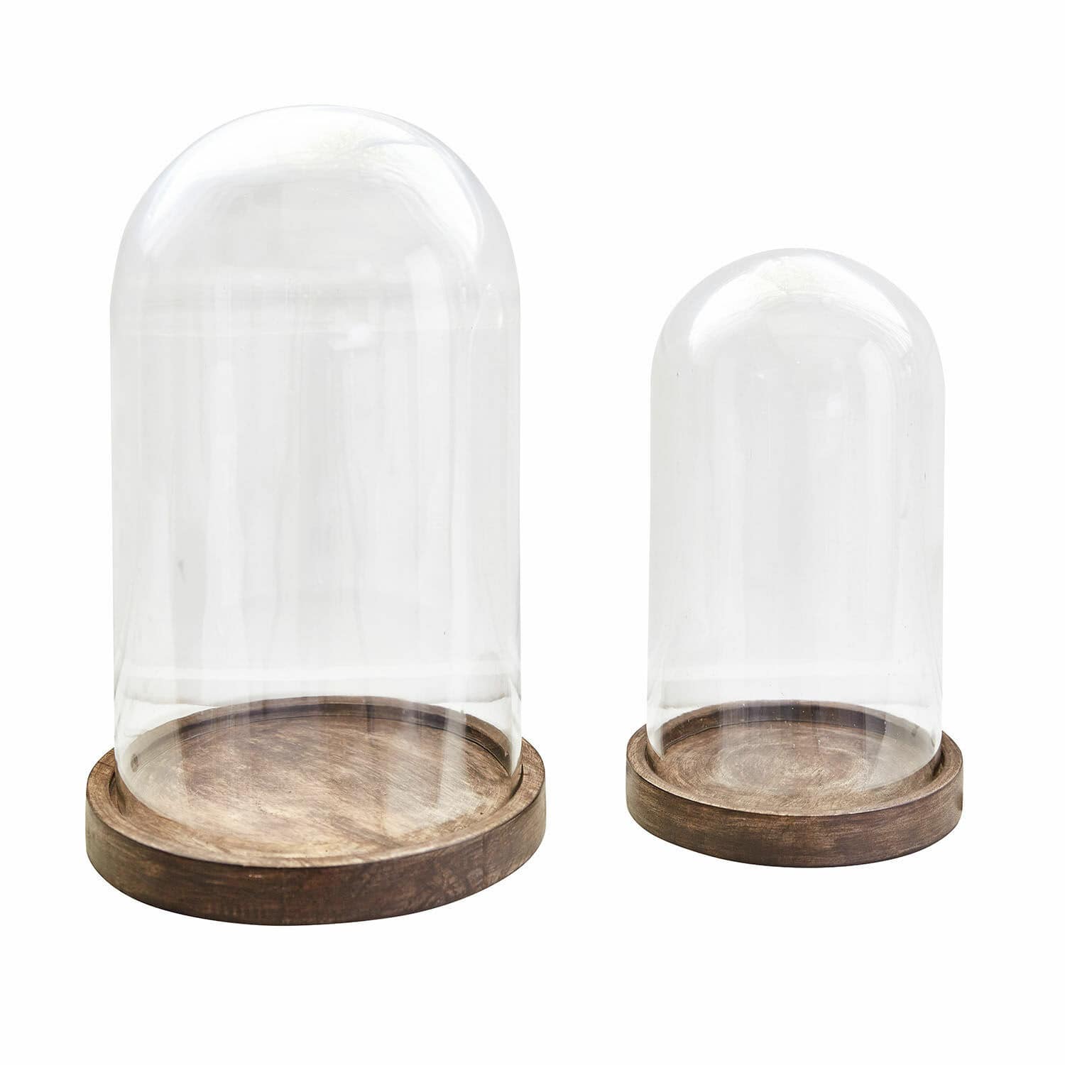 Lot de 2 cloches en verre Felicita