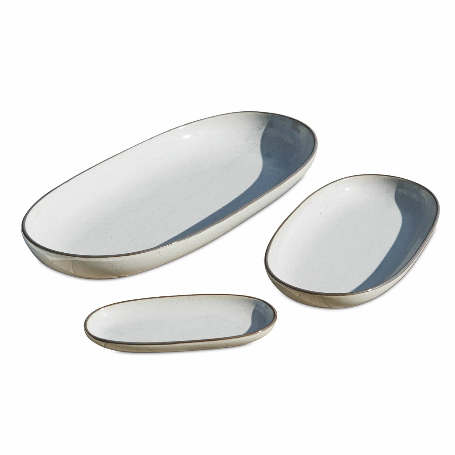 Lot de 3 plateaux de service Biarré