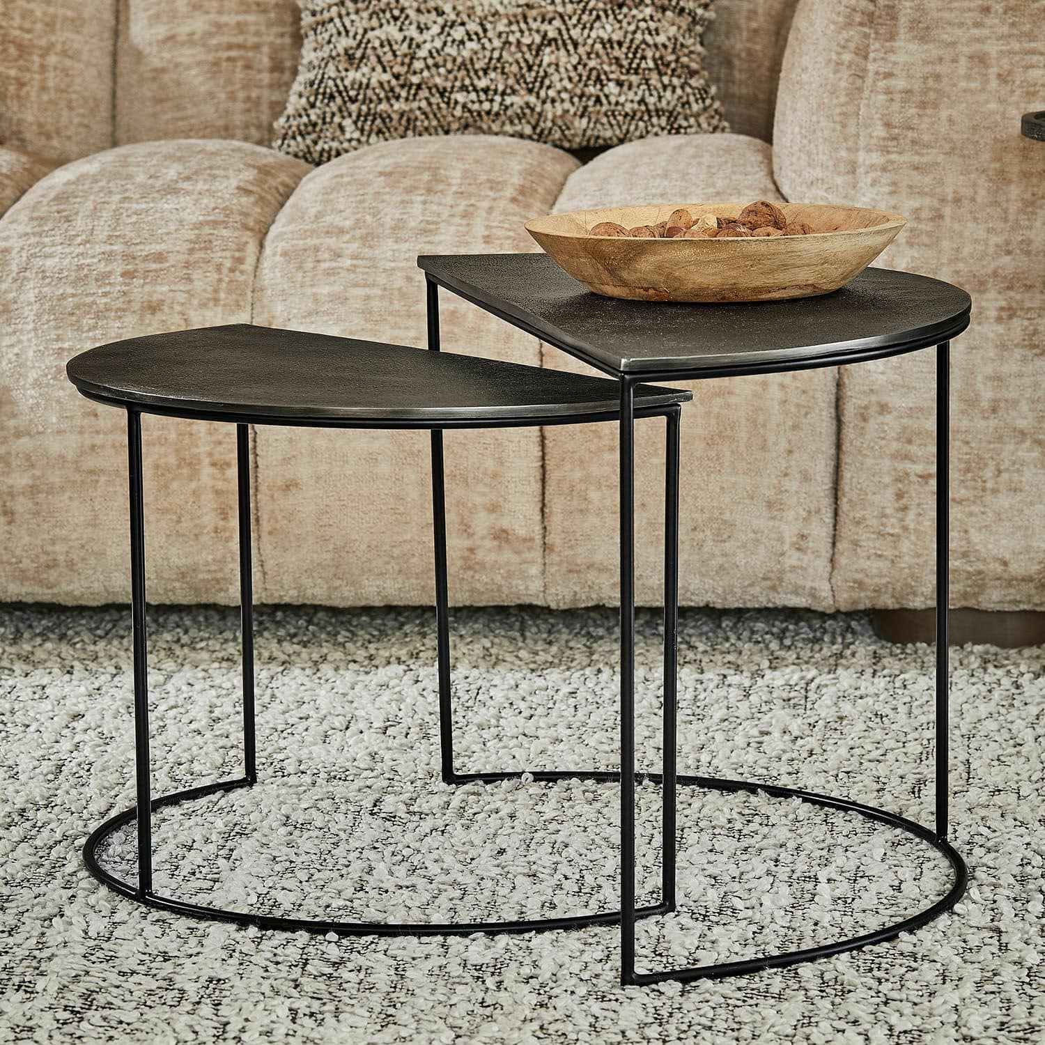 Lot de 2 tables basses Amberlake