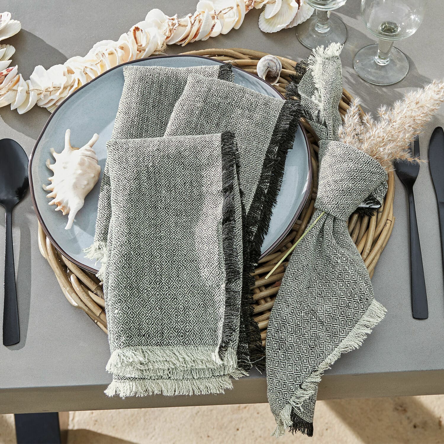 Lot de 4 serviettes de table Tinsley