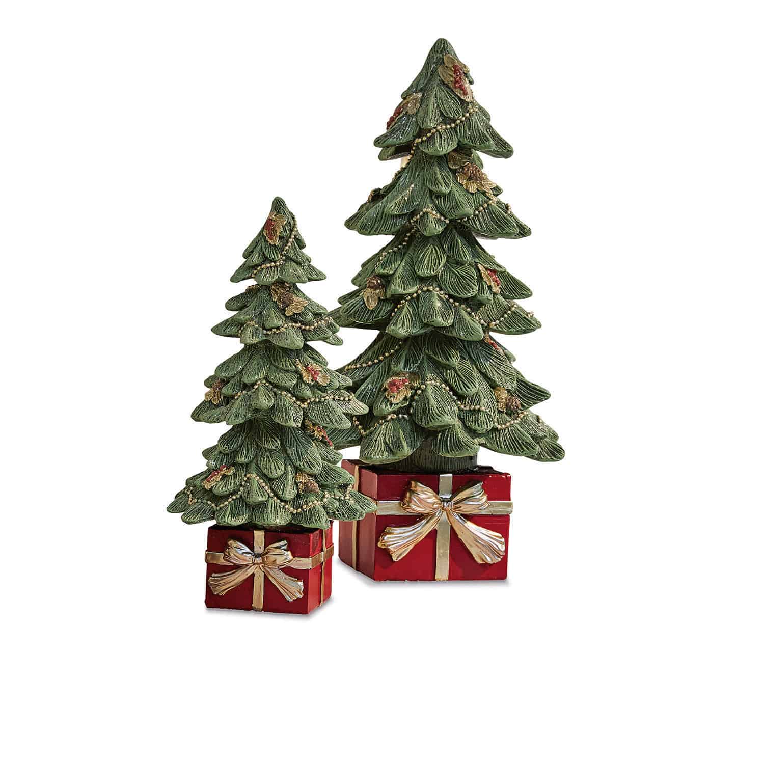 Lot de 2 sapins décoratifs Verne