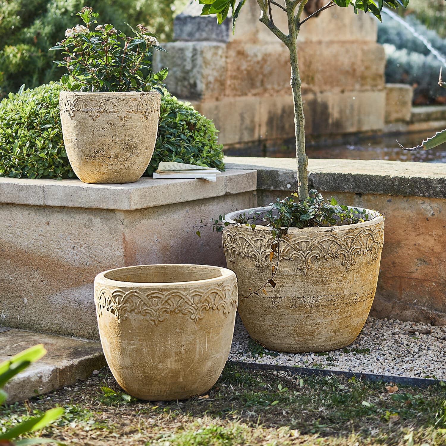 Lot de 3 cache-pots Serrat