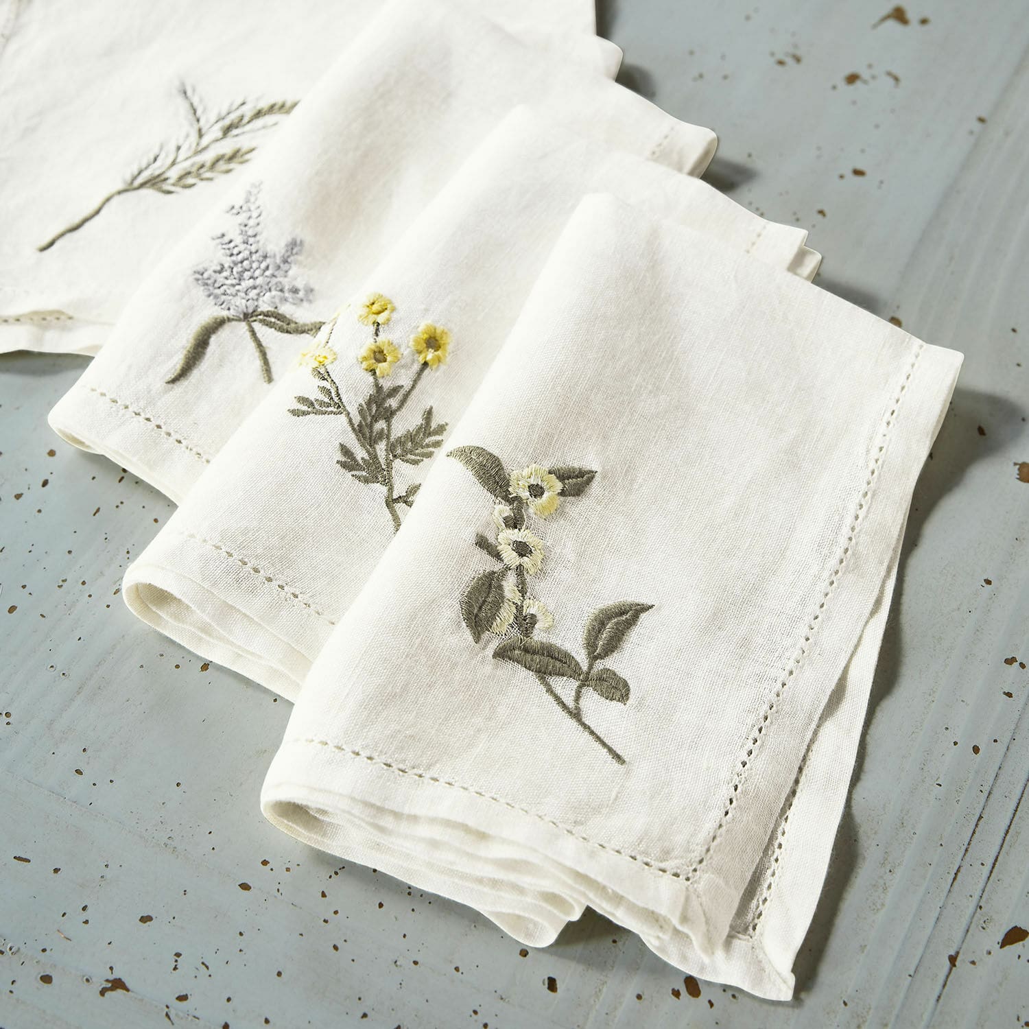 Lot de 4 serviettes Lentilly