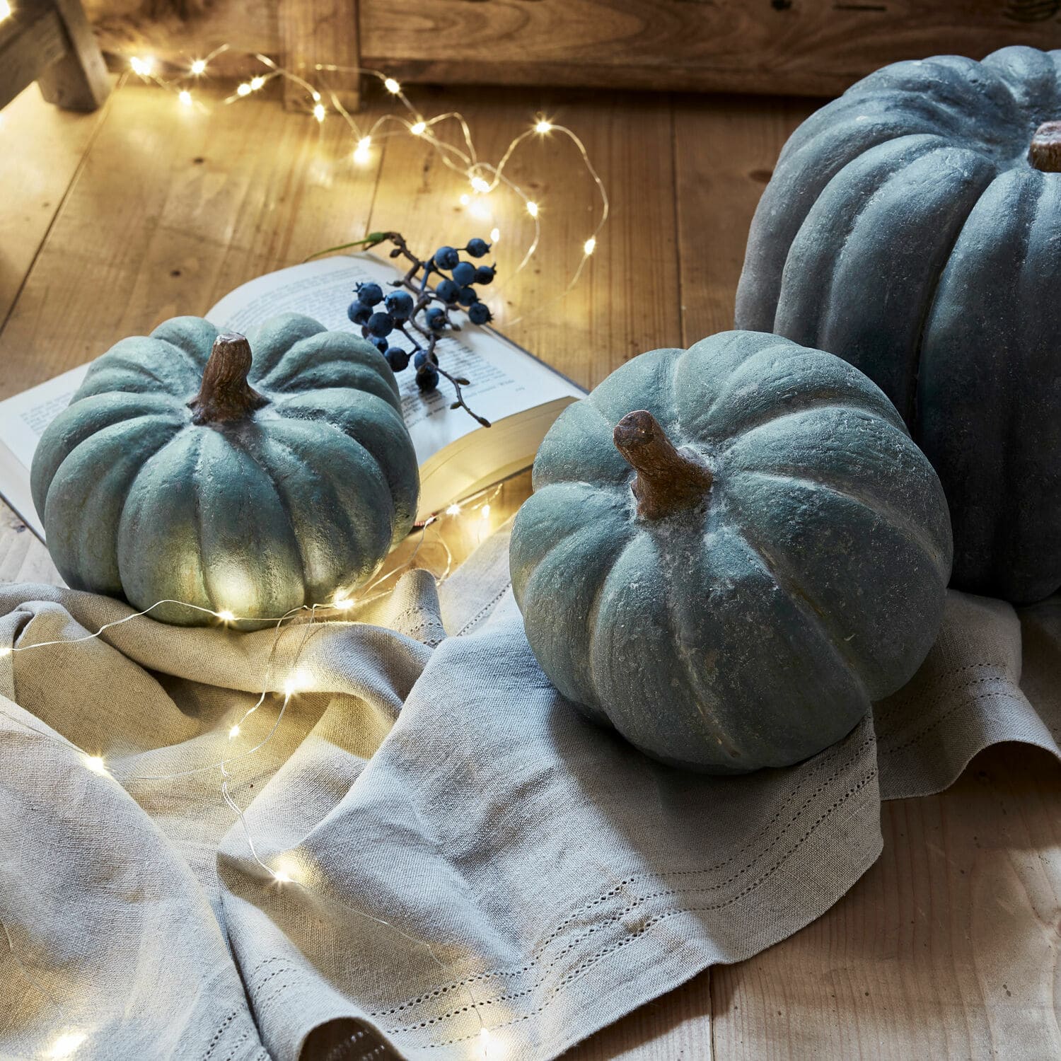 Lot de 3 citrouilles Pumpkin