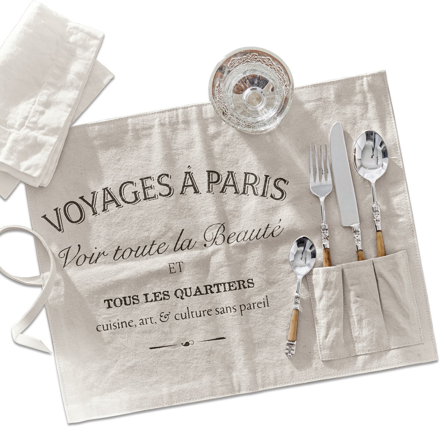 Lot de 2 sets de table Voyage