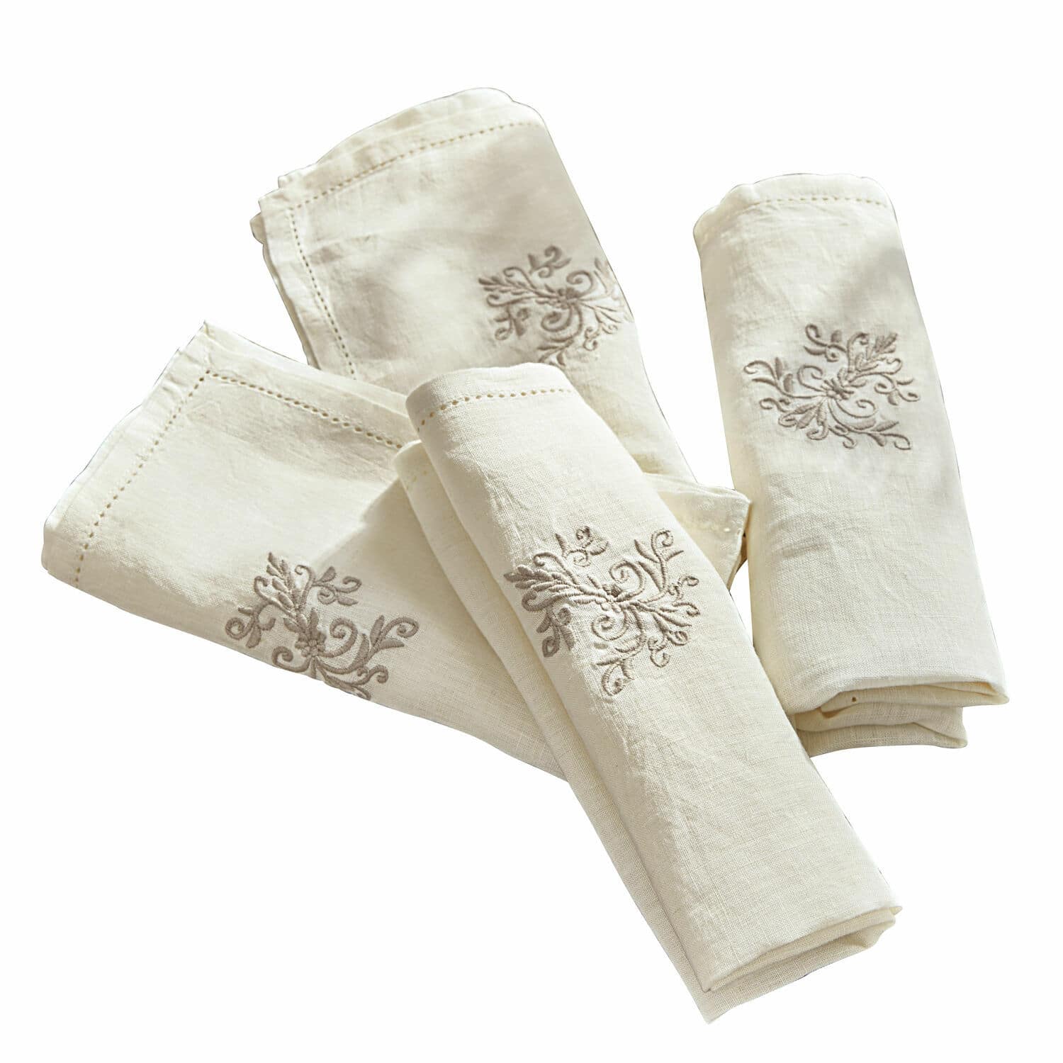 Lot de 4 serviettes Claudine