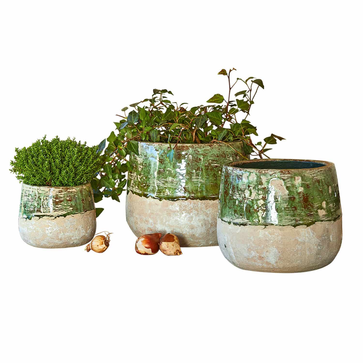 Lot de 3 cache-pots Reefton