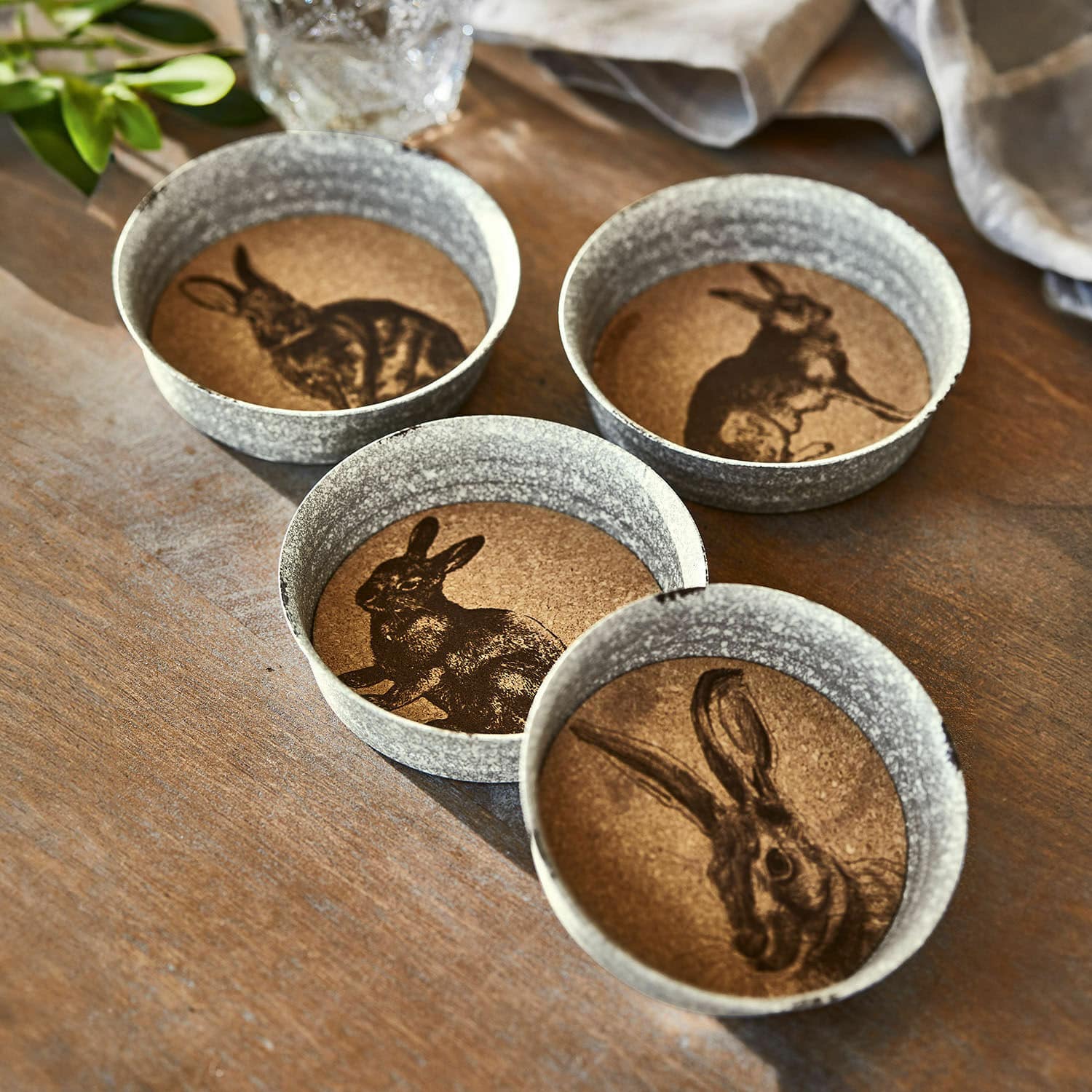 Lot de 4 dessous de verres Tilly