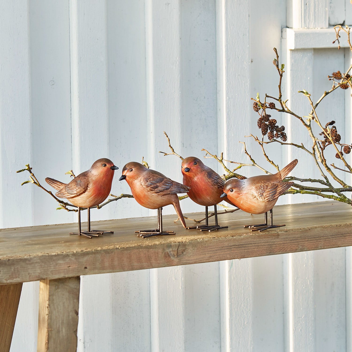 Lot de 4 oiseaux Siblings