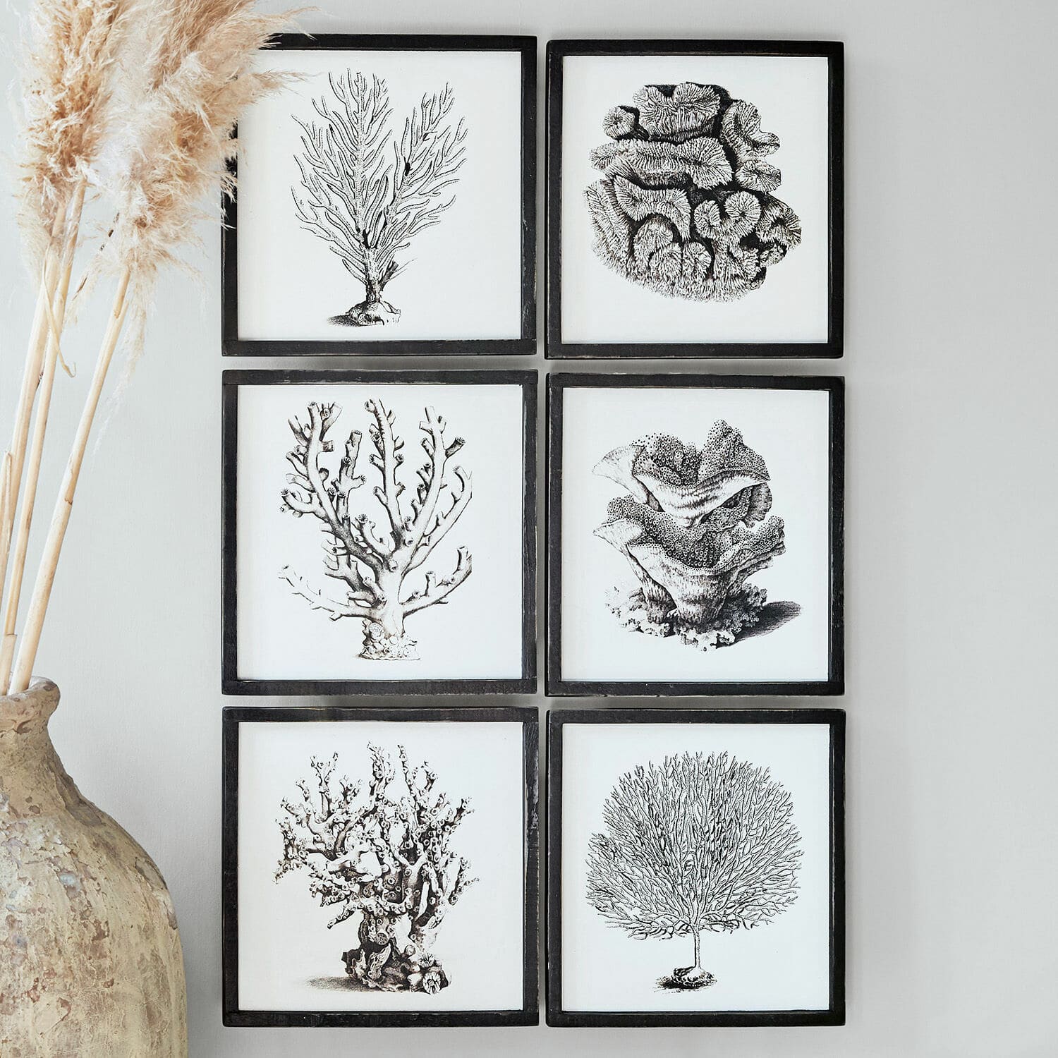 Lot de 6 tableaux Darney