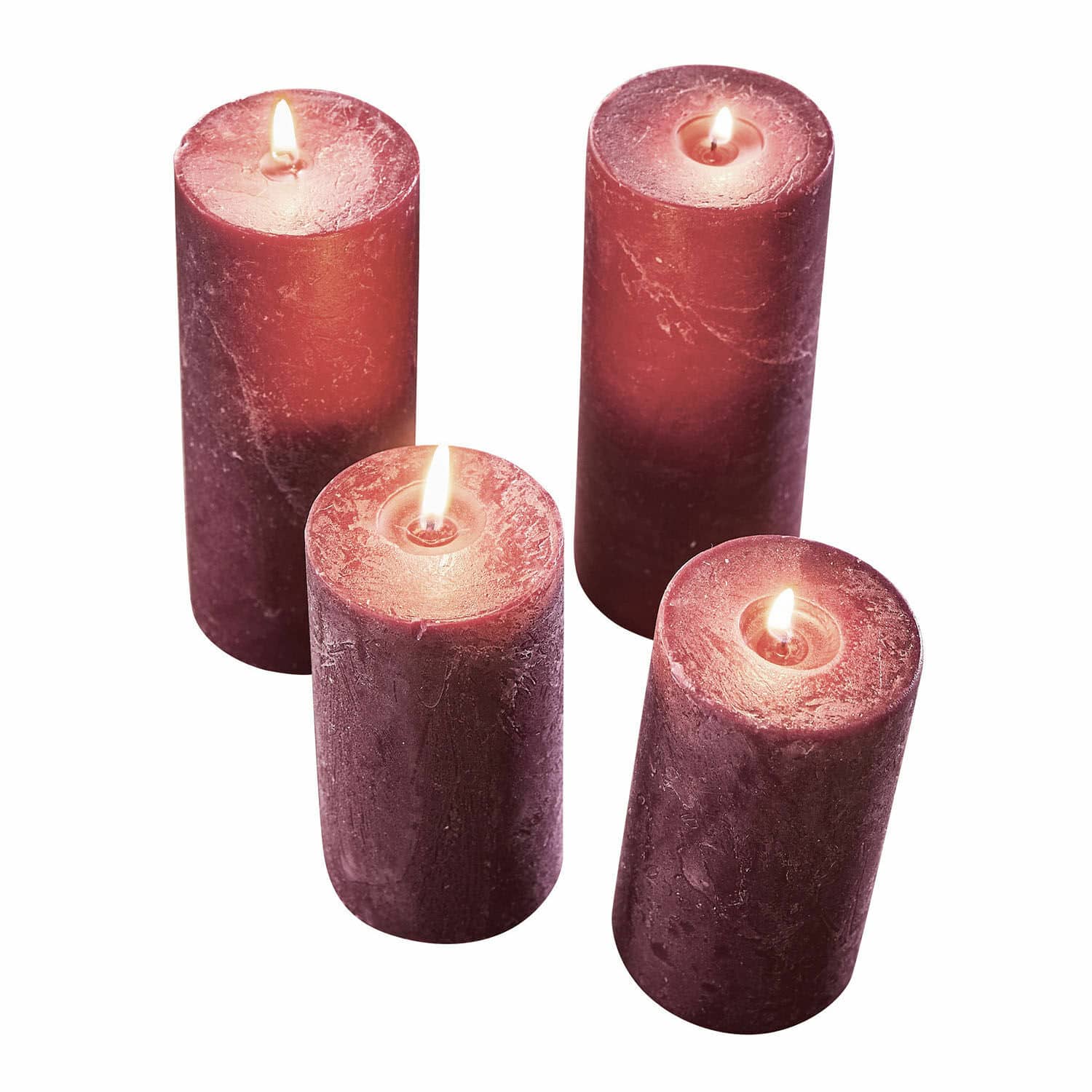 Lot de 4 bougies Berekua