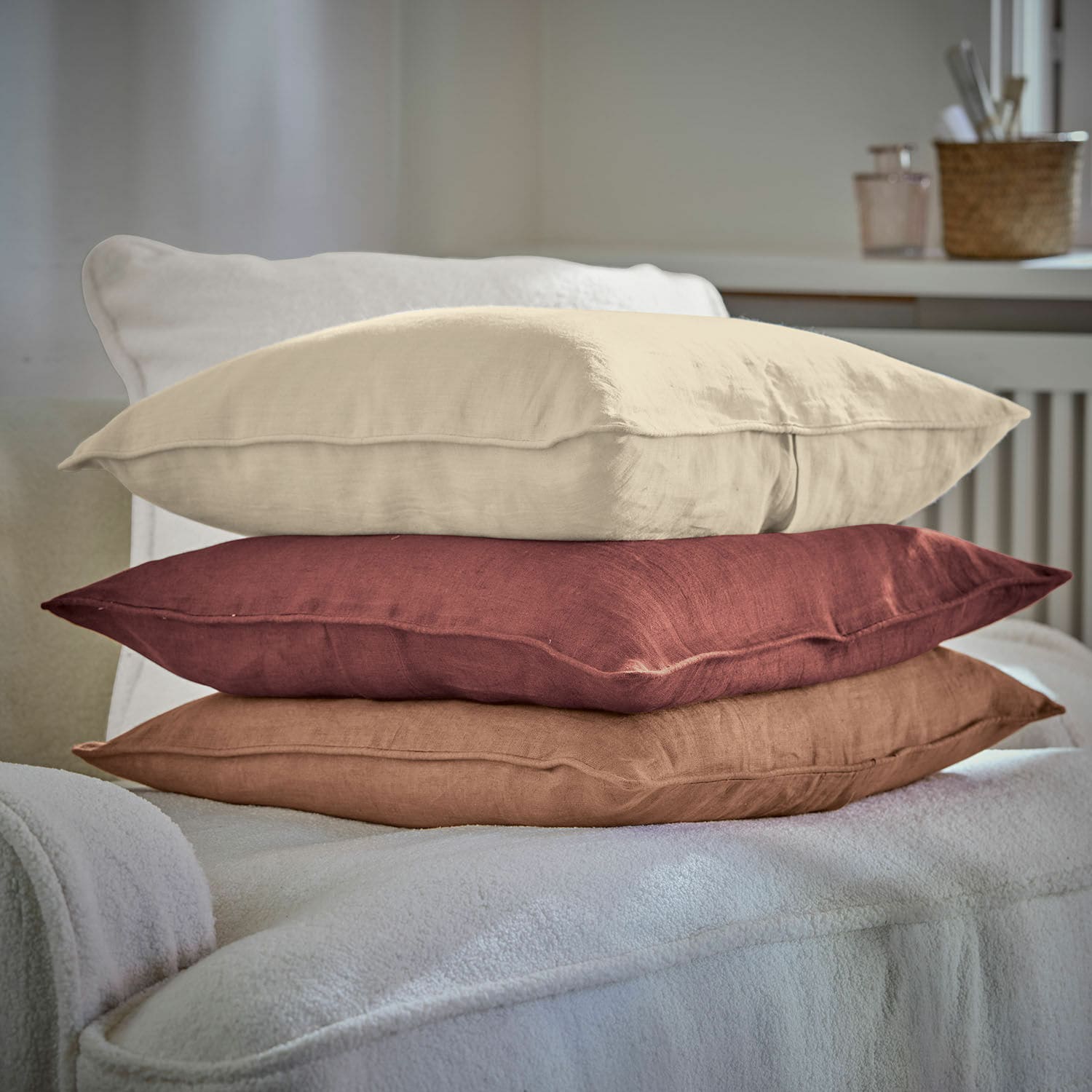 Lot de 3 housses de coussins Myrielle