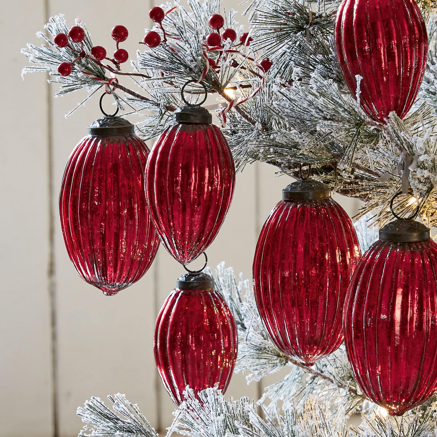 Lot de 6 boules de Noël Blavet