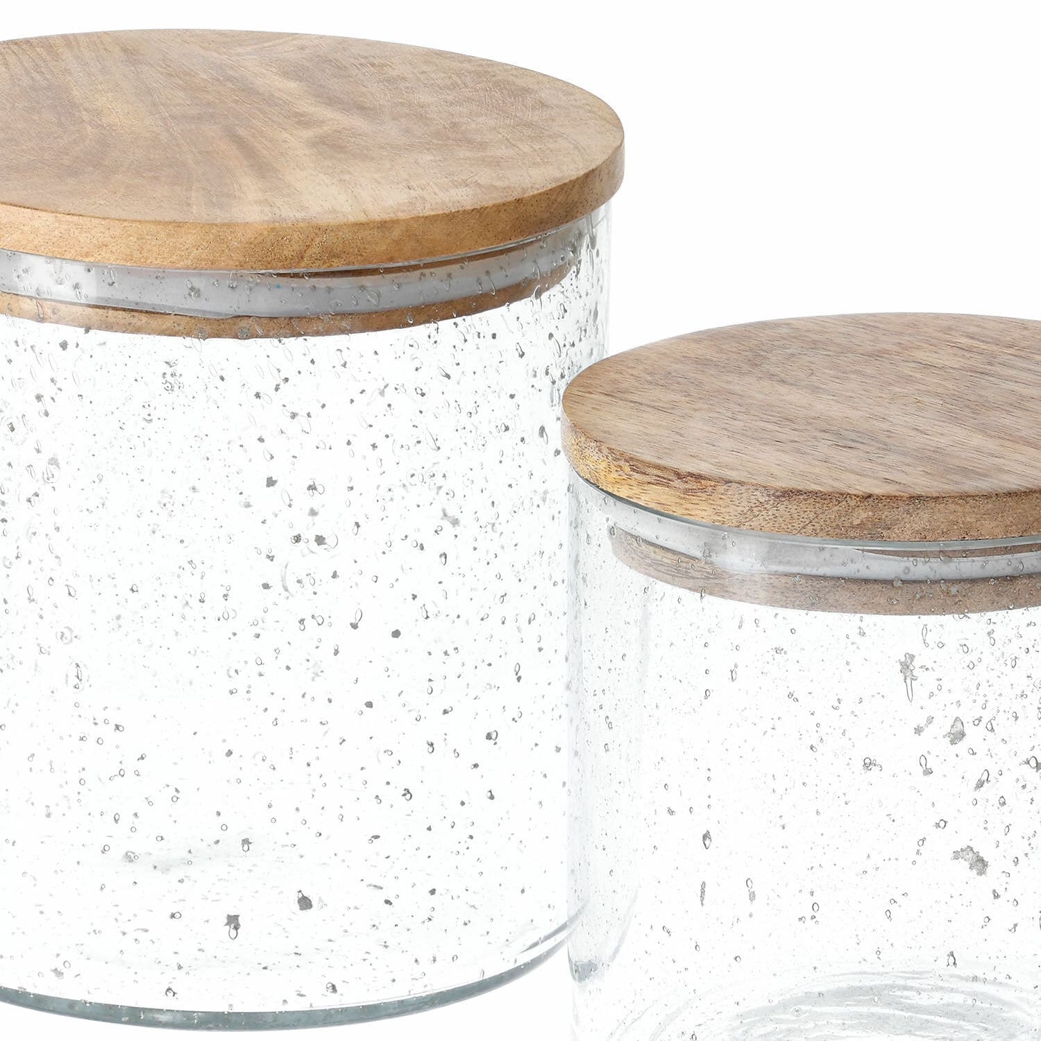 Lot de 2 pots en verre Cerney