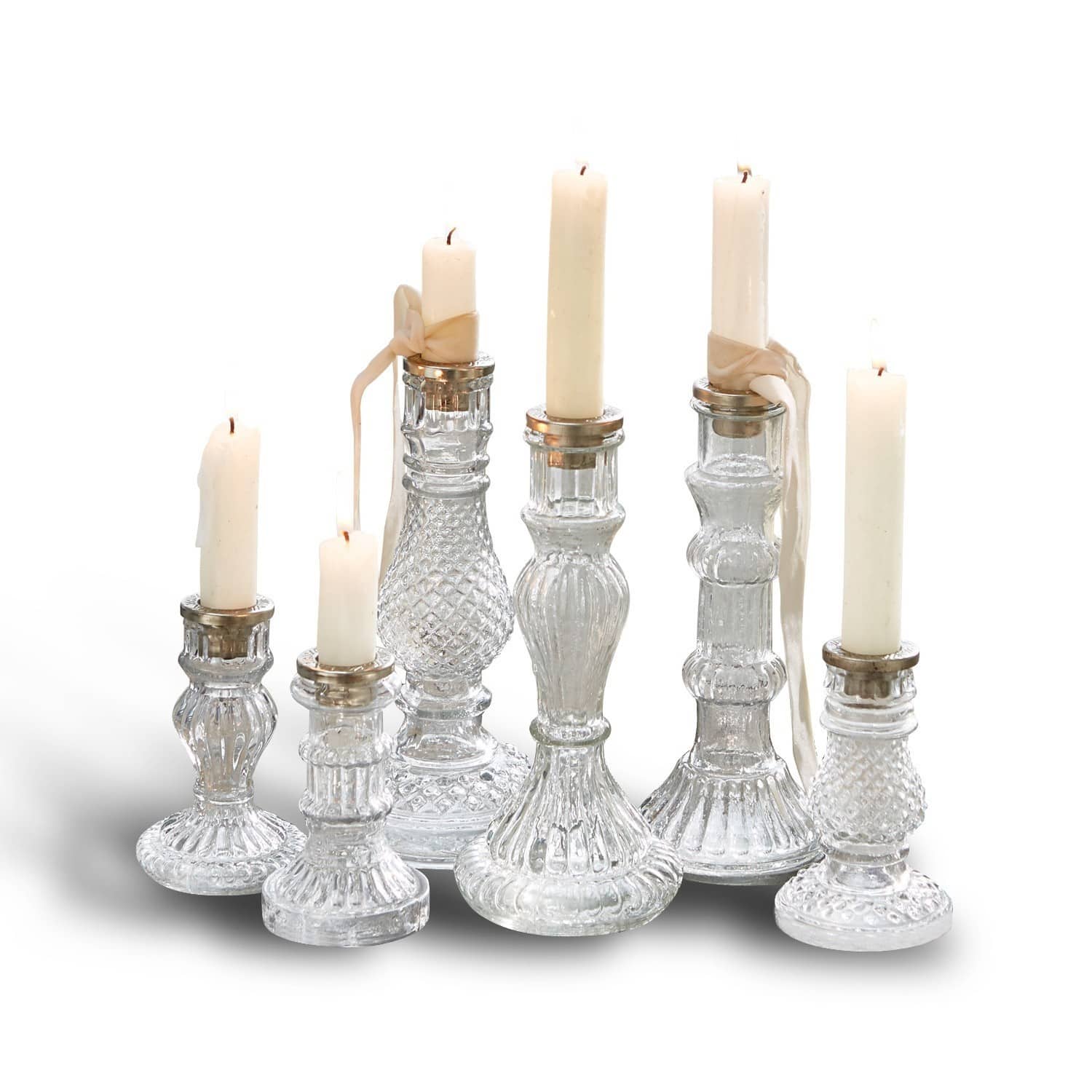 Lot de 6 bougeoirs Youna