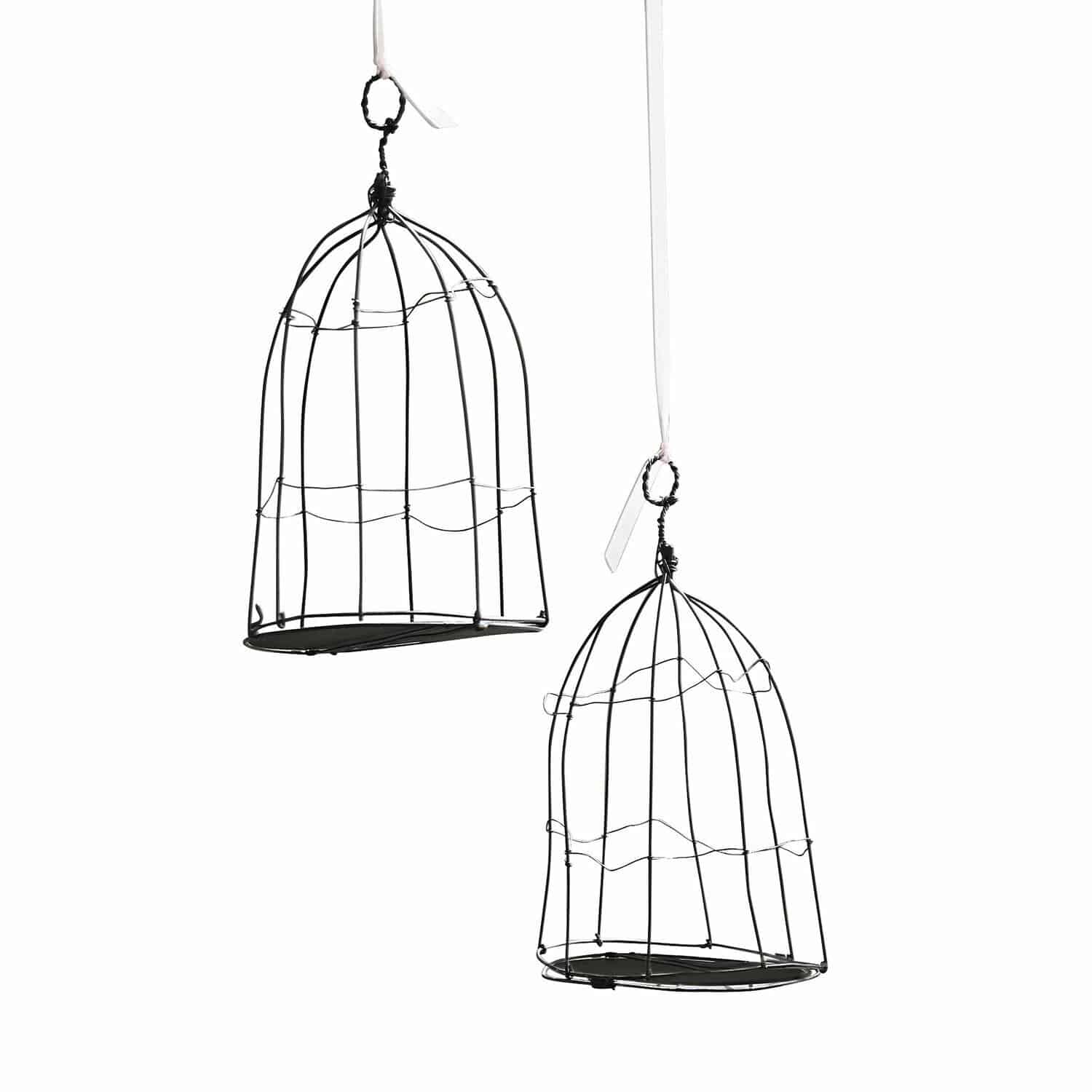 Lot de 2 cages à oiseaux Tobyas