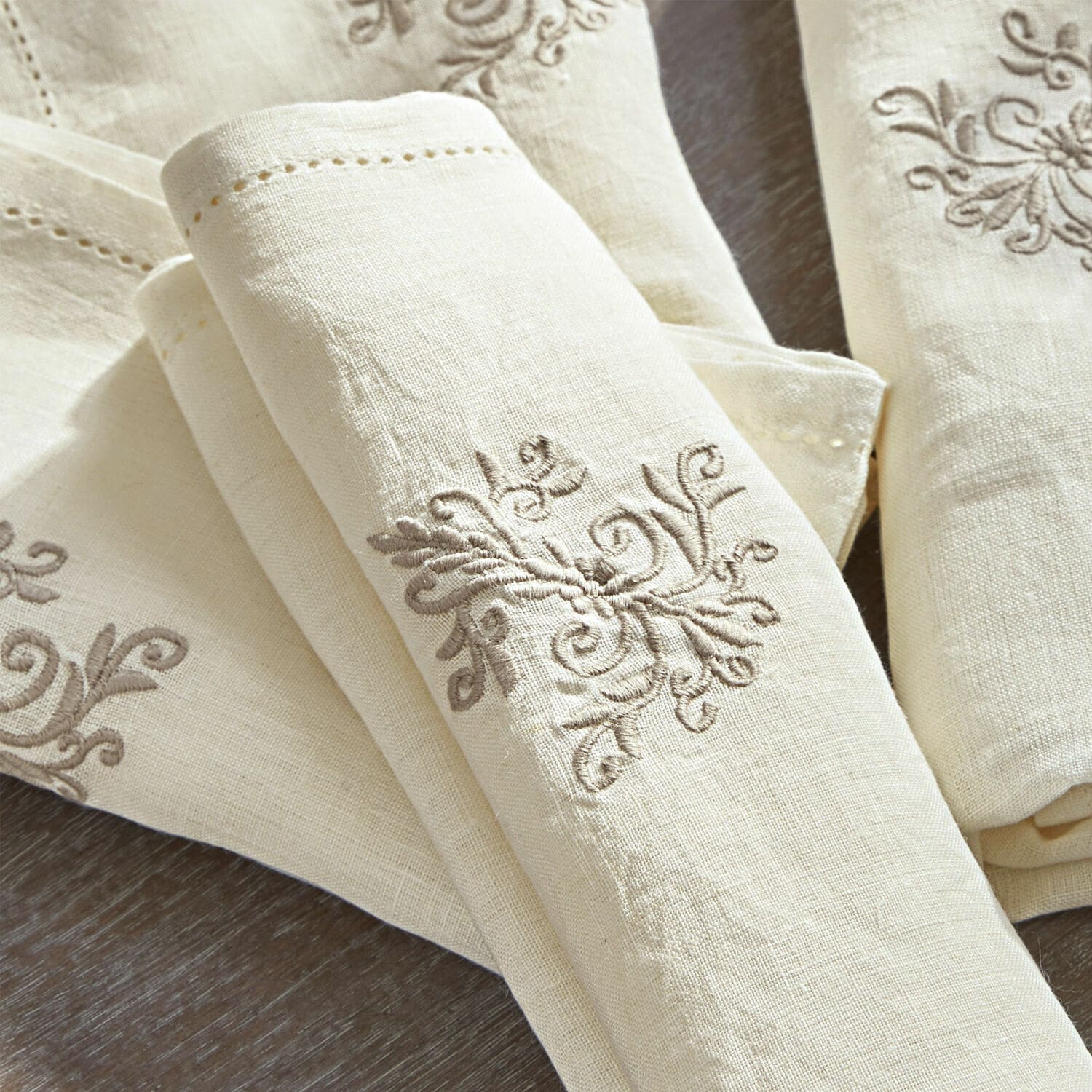 Lot de 4 serviettes Claudine