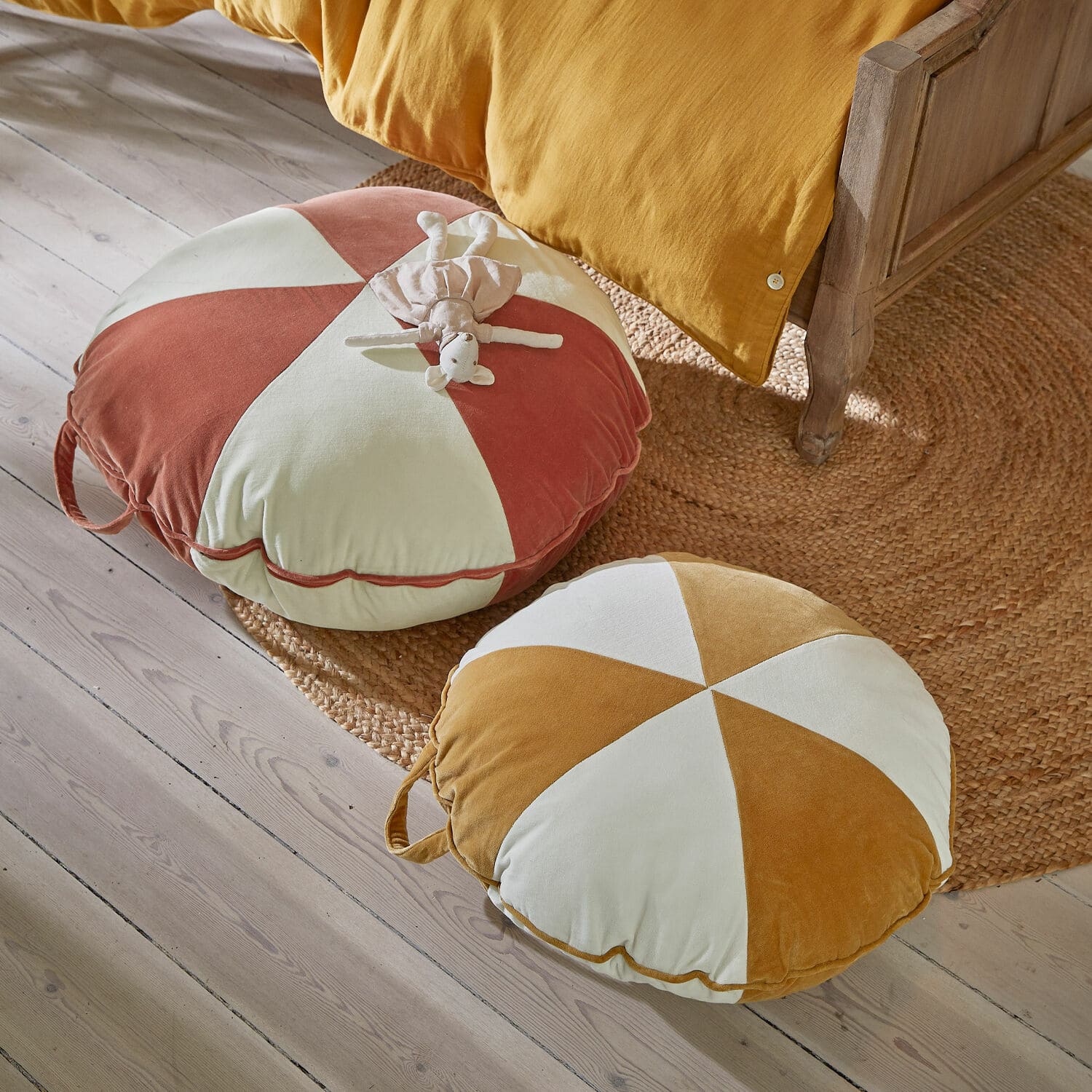 Lot de 2 poufs Méreval