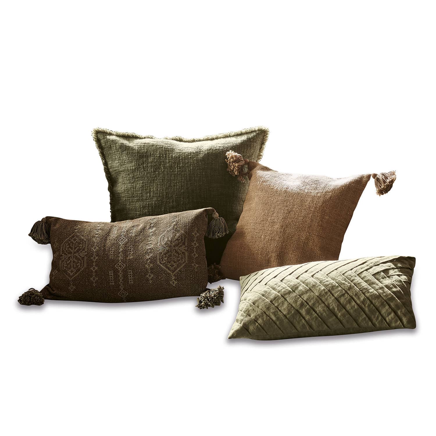 Lot de 4 housses de coussins Donagh