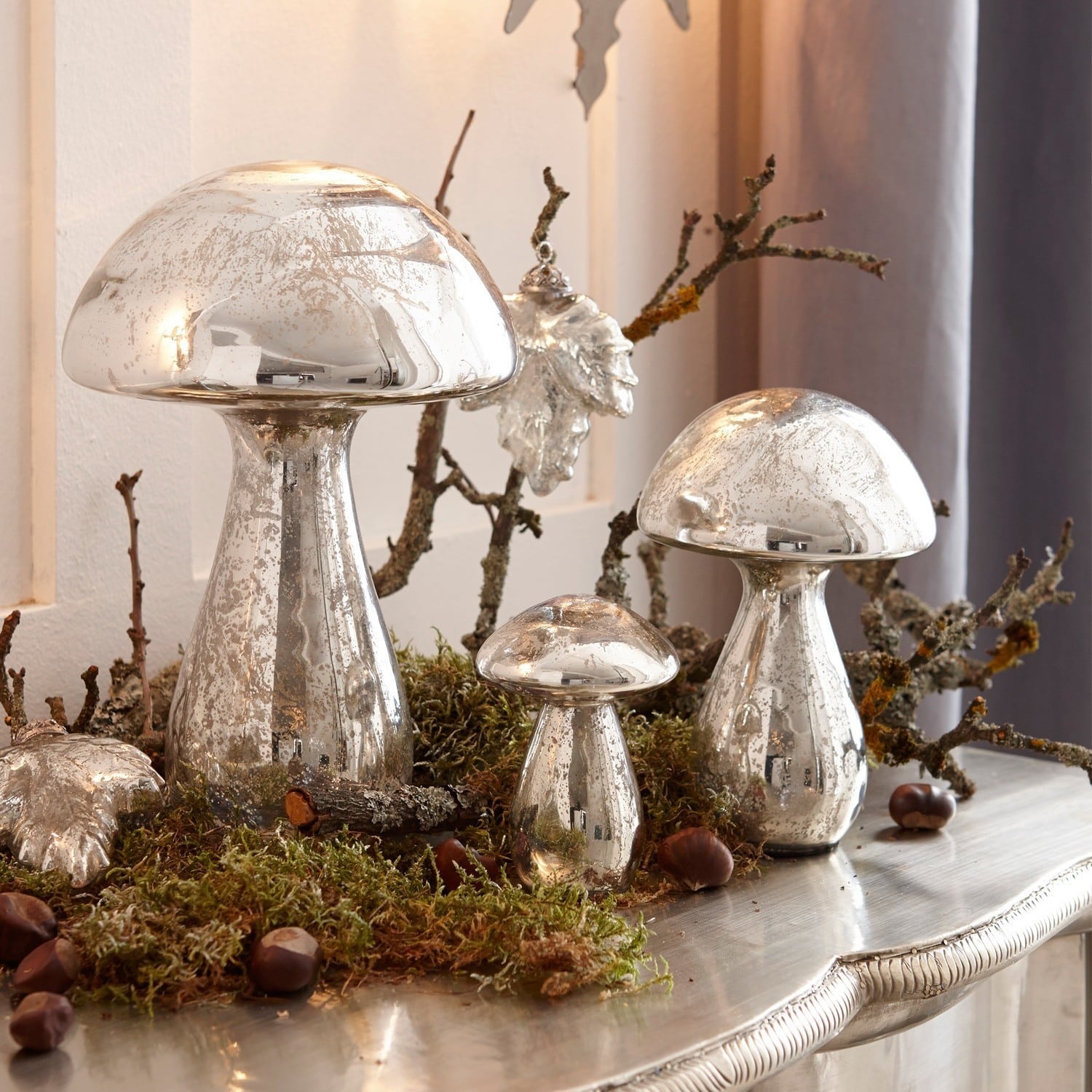 Lot de 3 décorations champignon Périgord