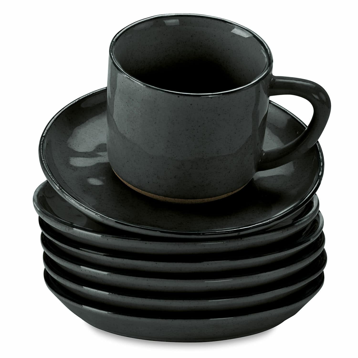 Lot de 6 tasses et soucoupes Biarré