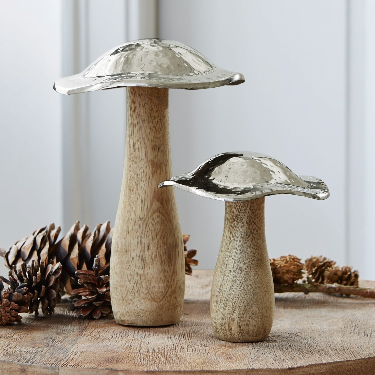 Lot de 2 champignons décoratifs Boletus